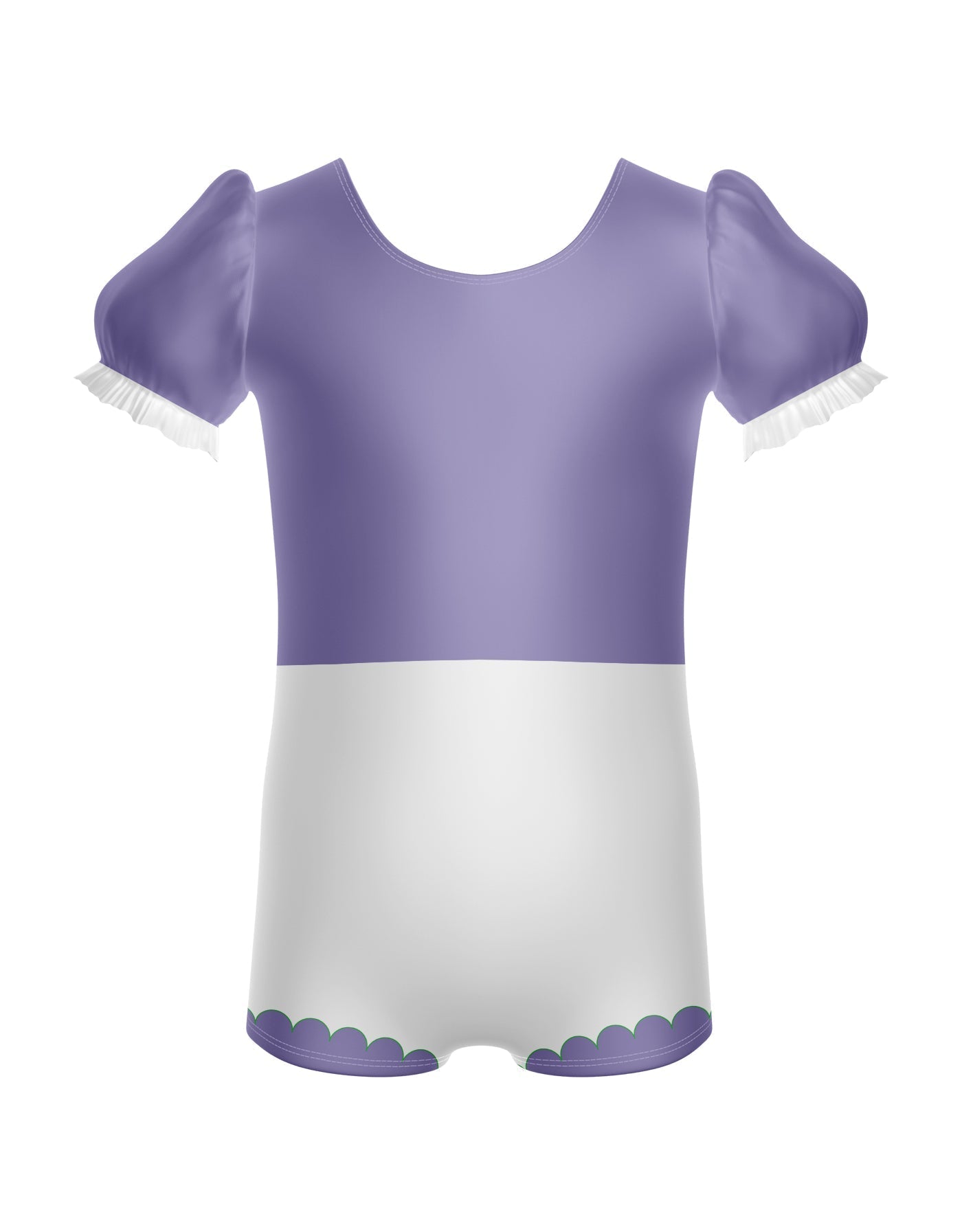 Smurfettes Puff Sleeve Biketard