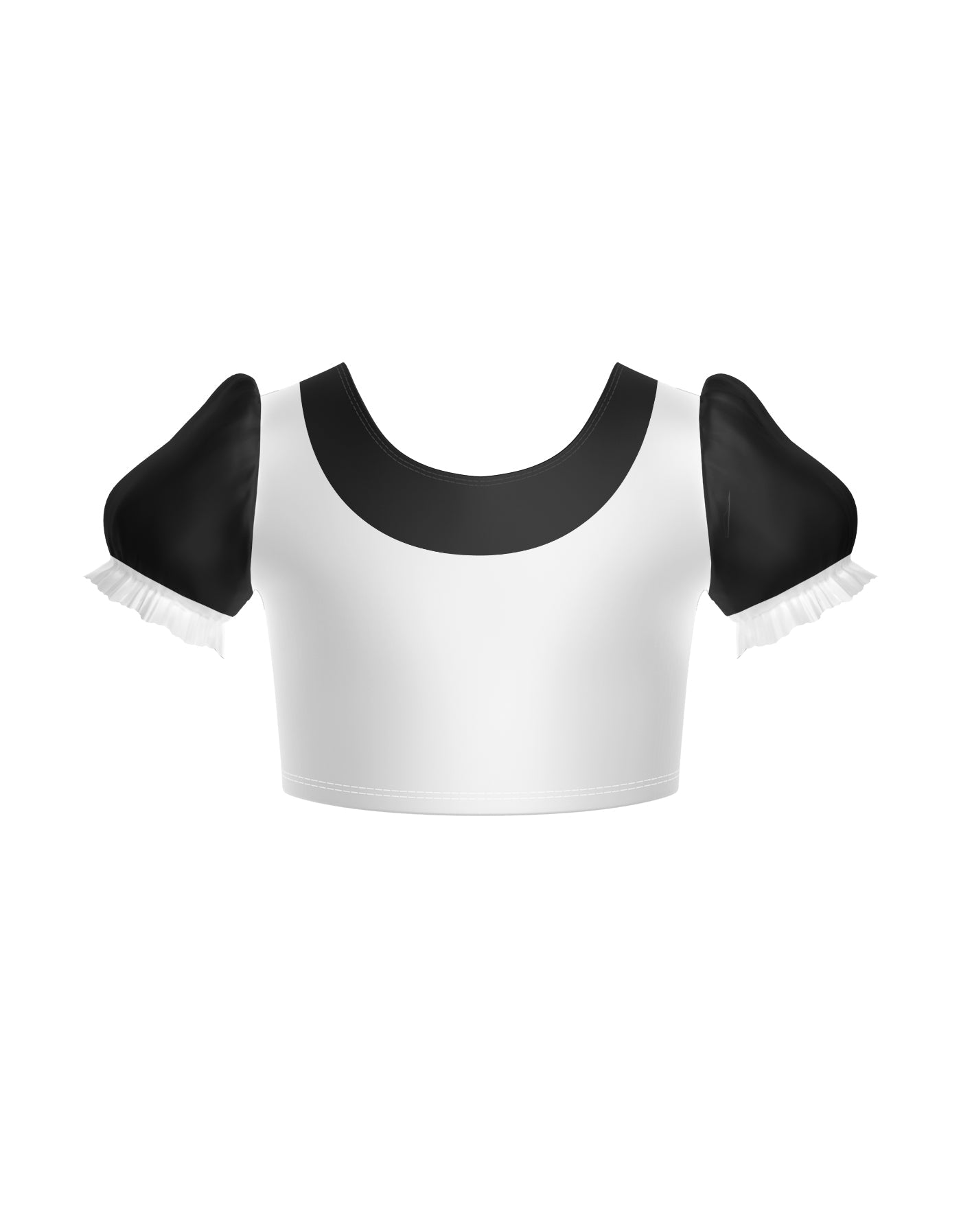 Smurfettes Puff Sleeve Crop Top