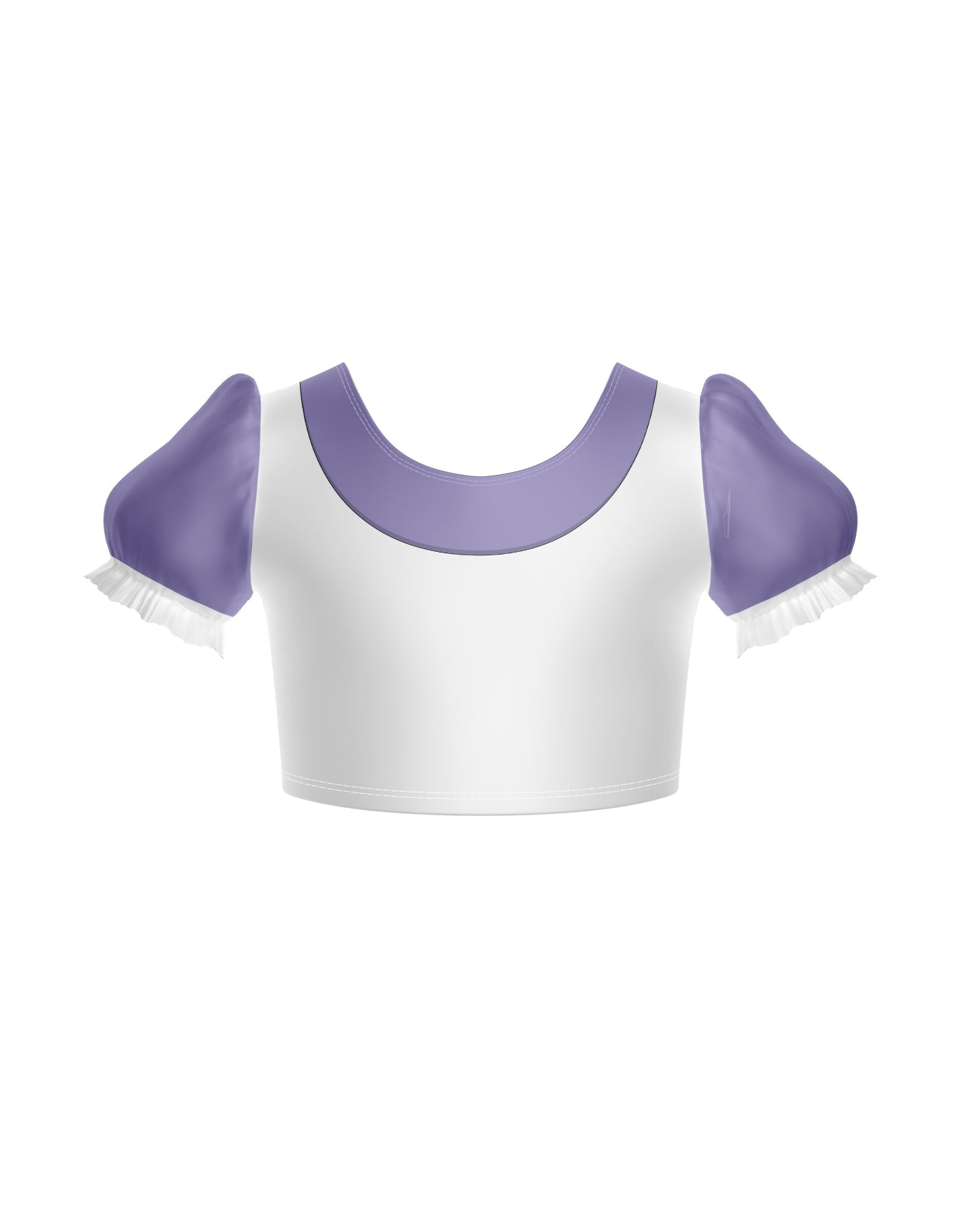 Smurfettes Puff Sleeve Crop Top