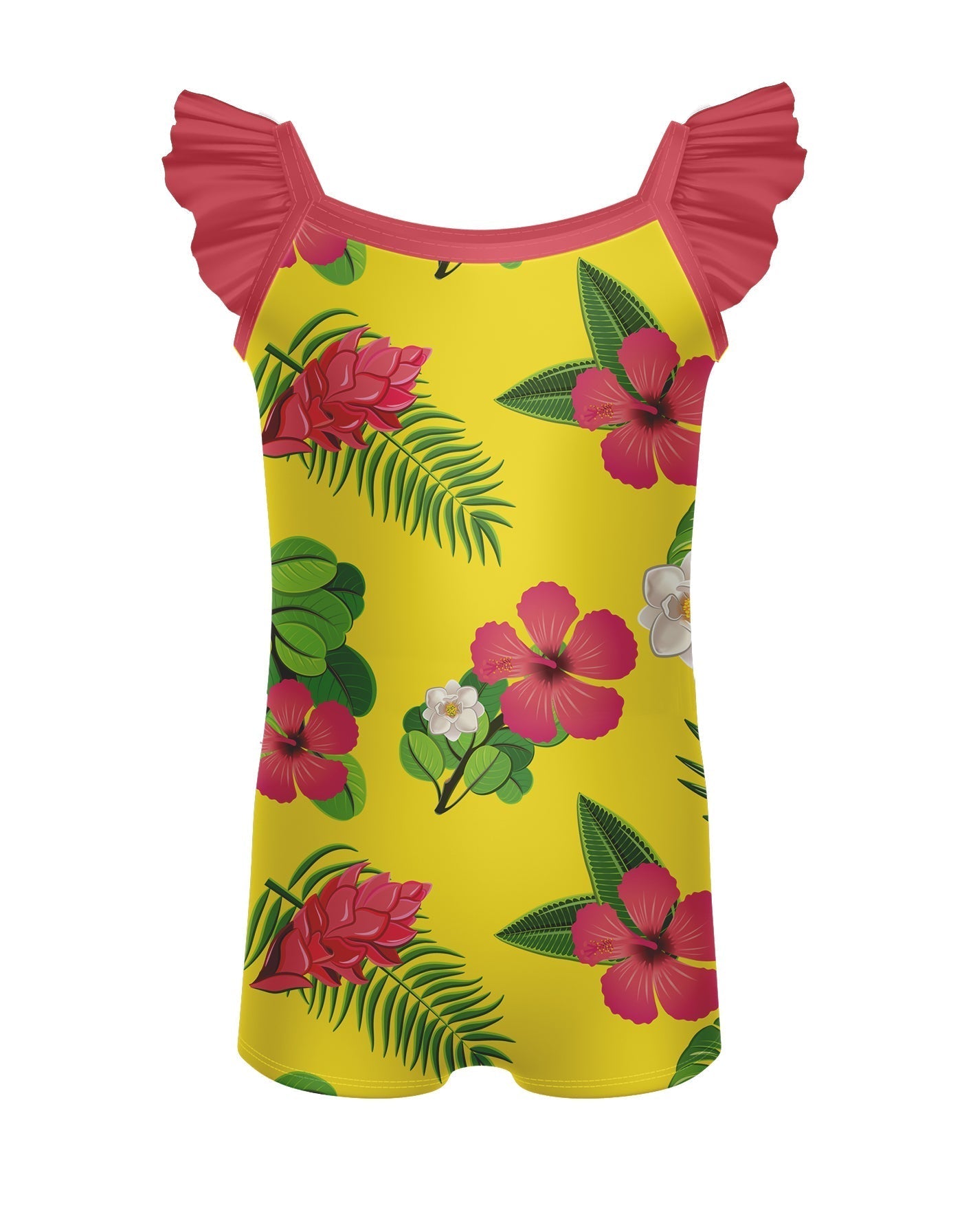 Tropicoco Camisole Flutter Sleeve Biketard