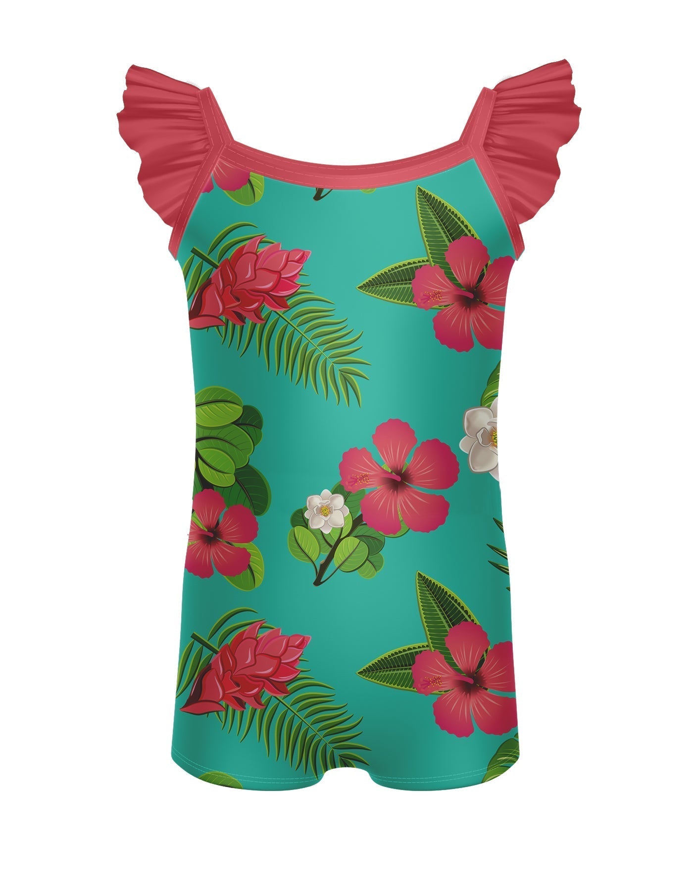 Tropicoco Camisole Flutter Sleeve Biketard