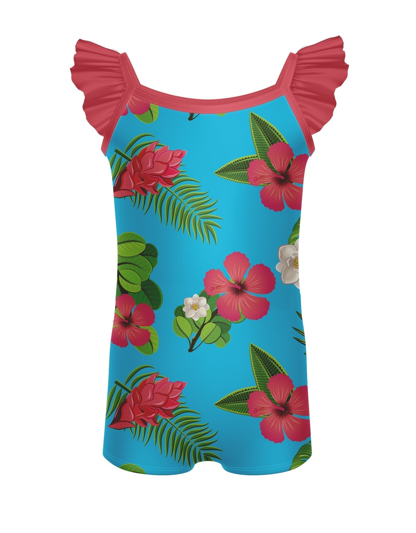 Tropicoco Camisole Flutter Sleeve Biketard