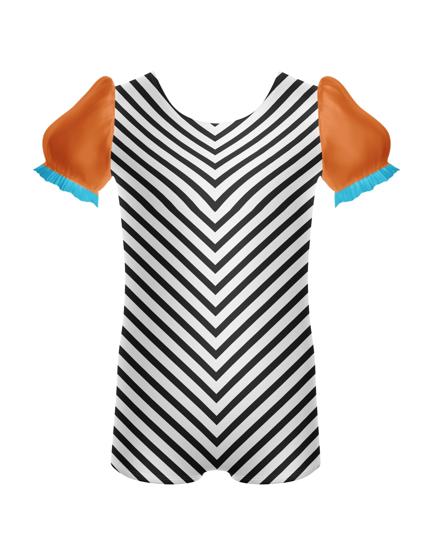 Banana Split Puff Sleeve Biketard