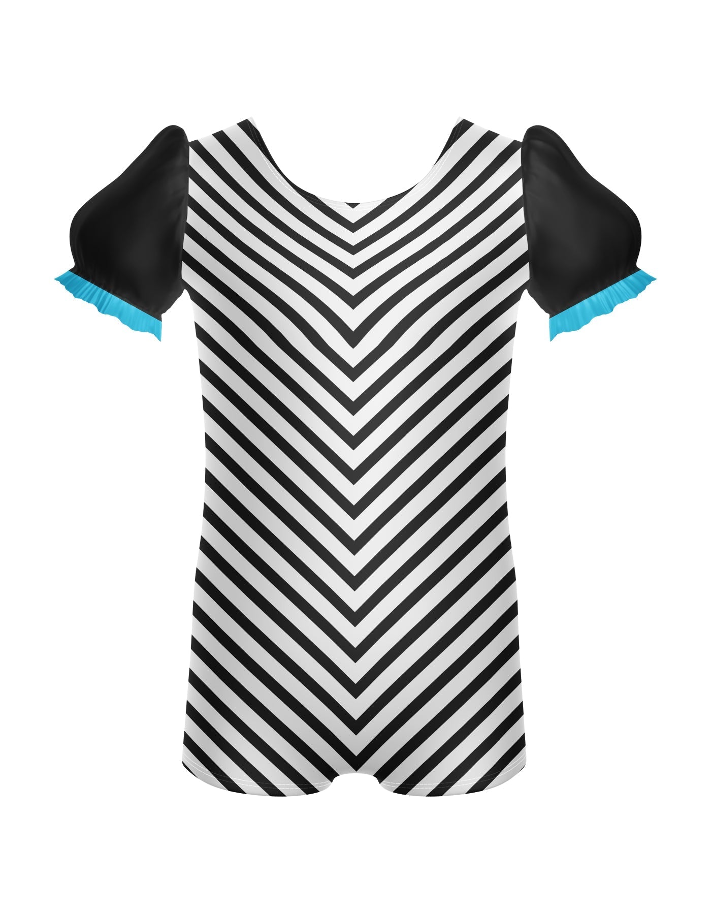 Banana Split Puff Sleeve Biketard