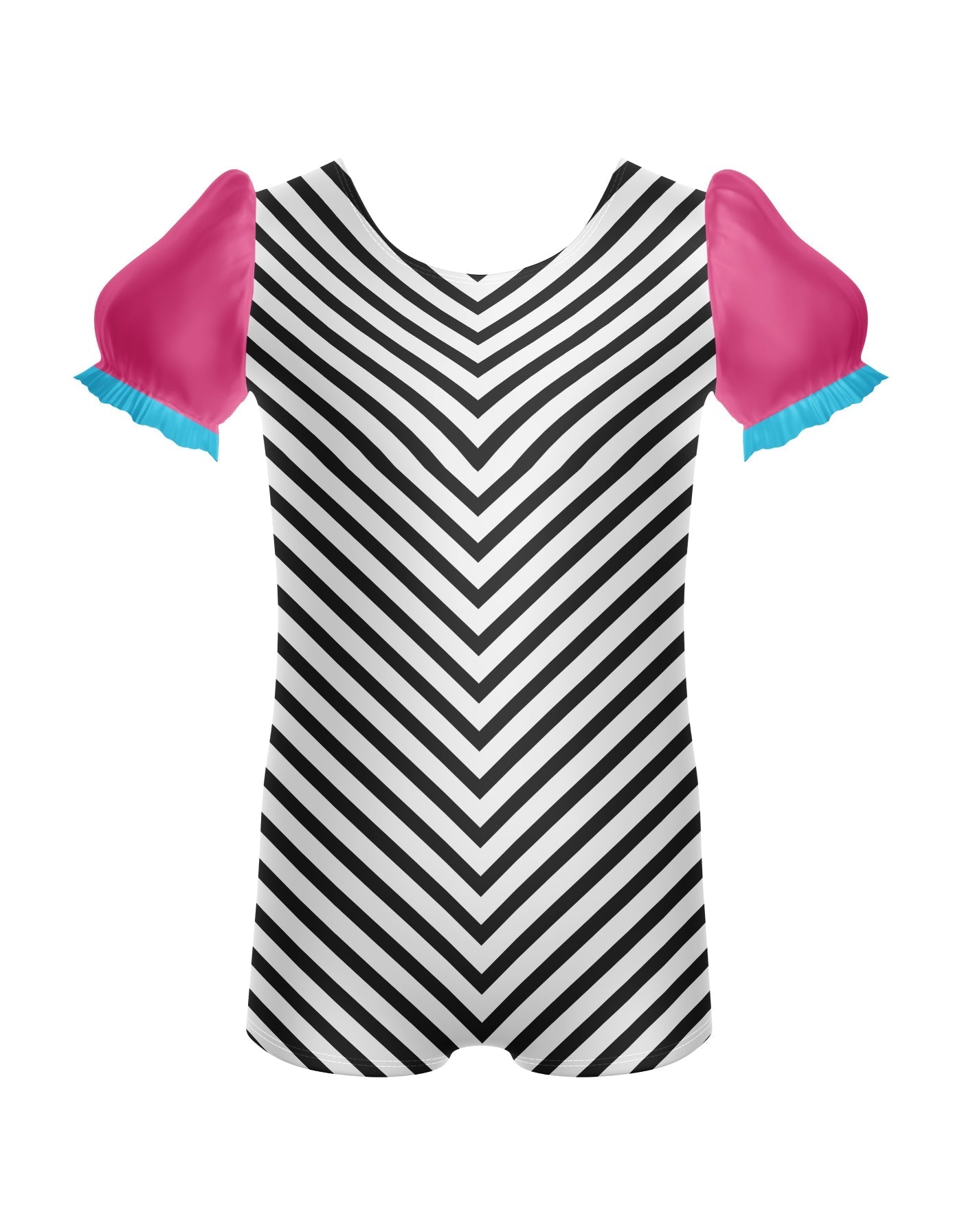 Banana Split Puff Sleeve Biketard