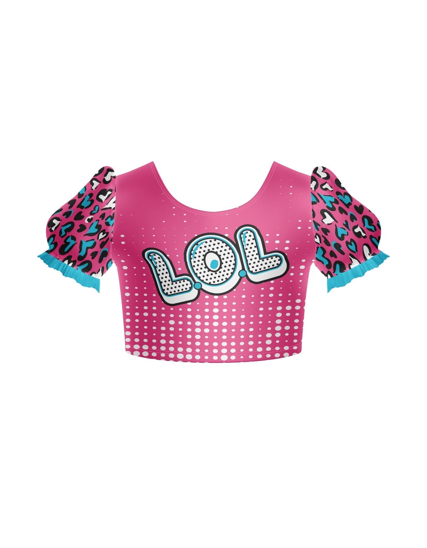 LOL Puff Sleeve Crop Top