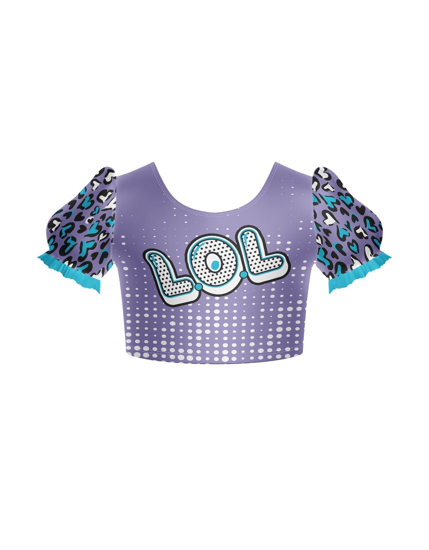 LOL Puff Sleeve Crop Top