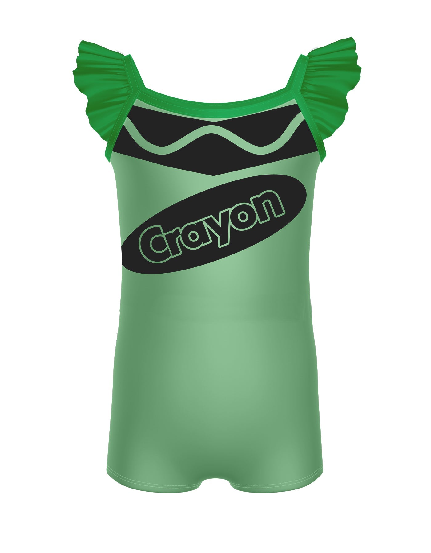 Crayons Camisole Flutter Sleeve Biketard