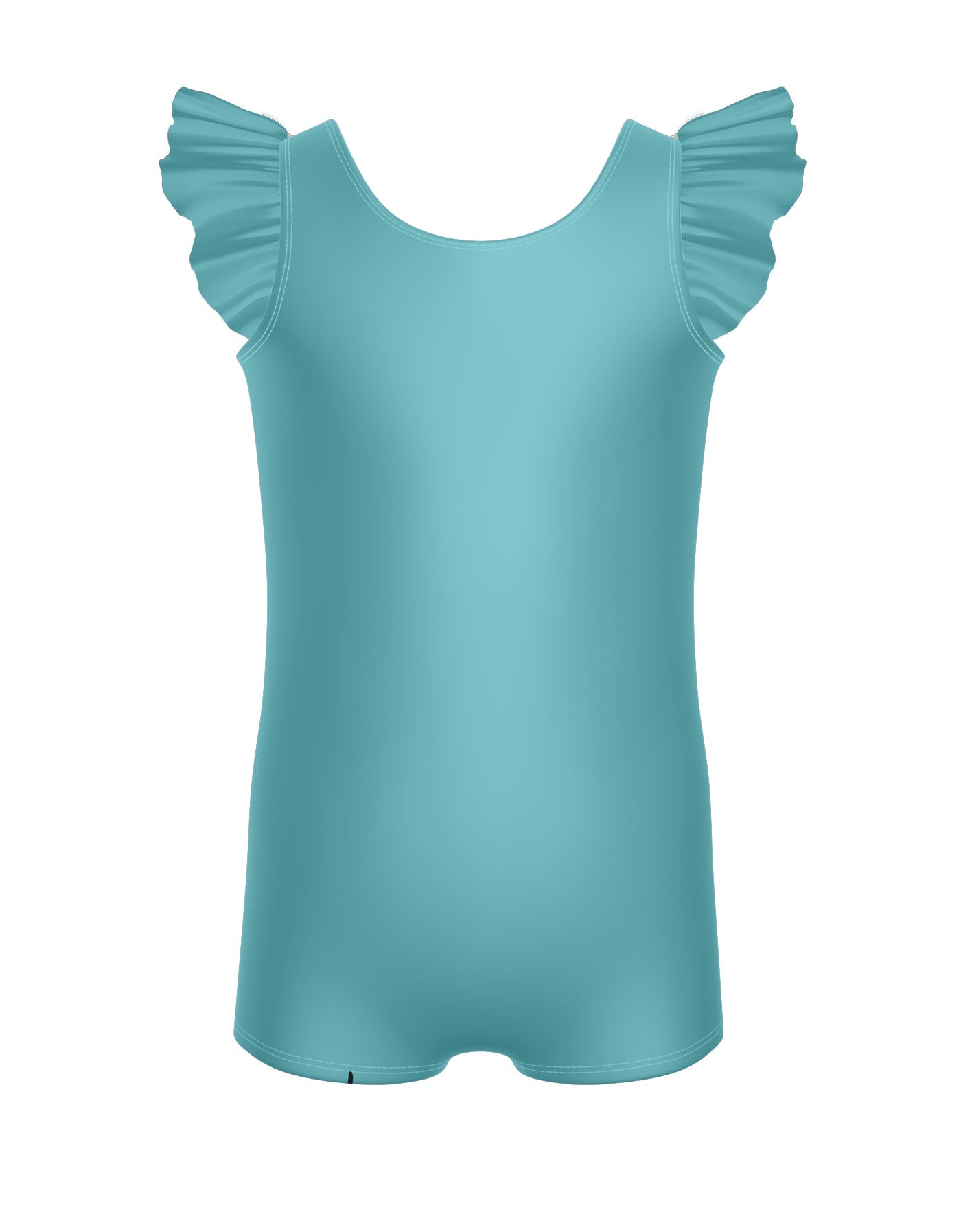 Solid Lycra Tank with Gather Sleeve Leotard