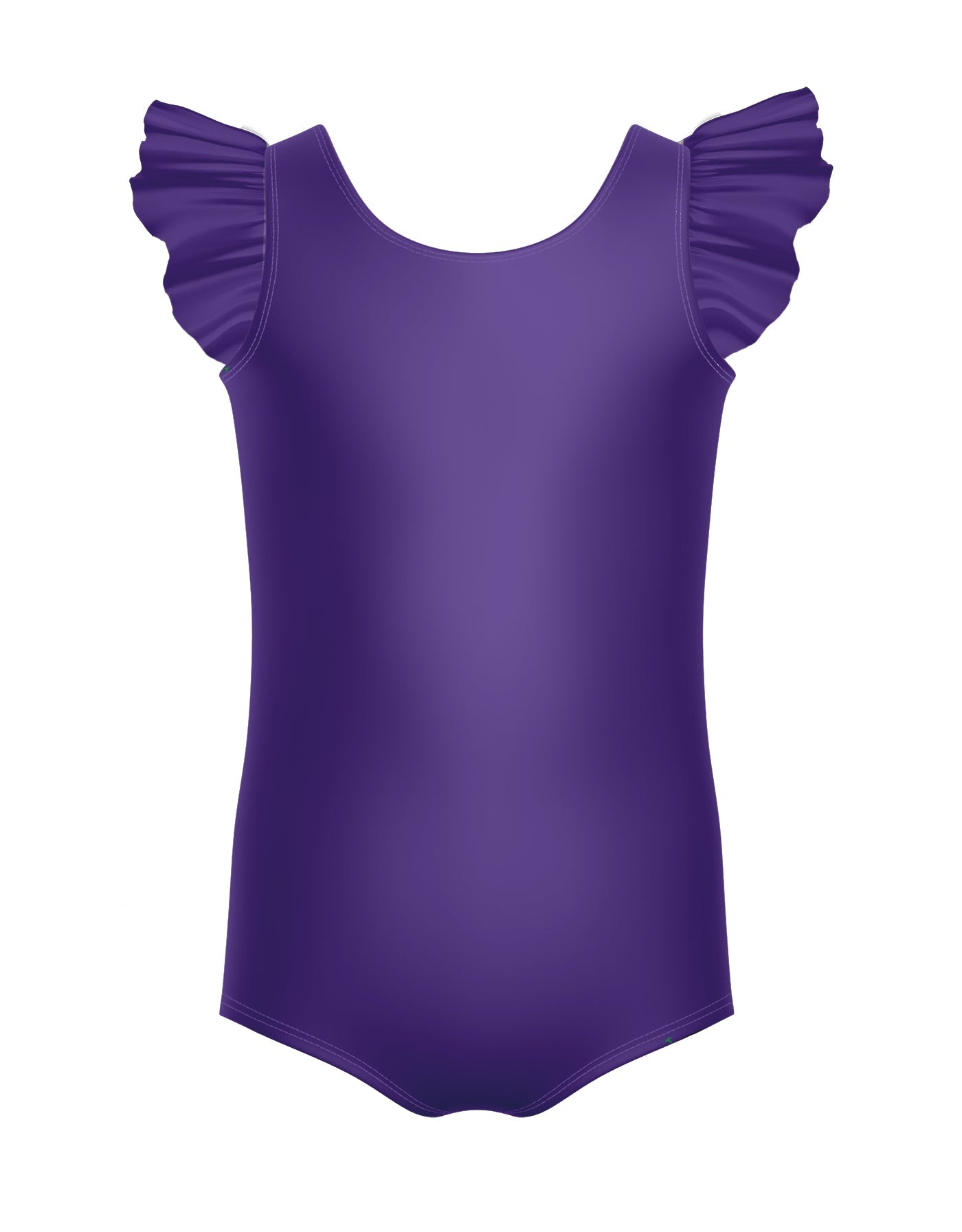 Solid Lycra Tank with Gather Sleeve Leotard