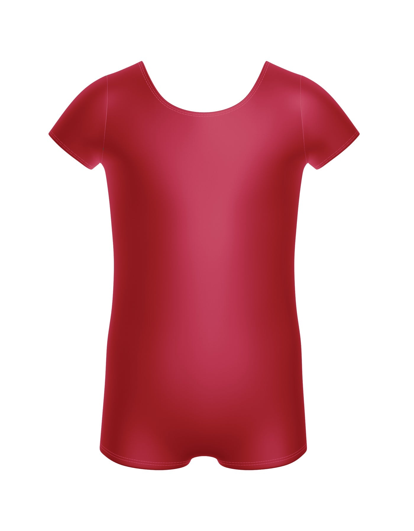 Solid Lycra Cap Sleeve Biketard