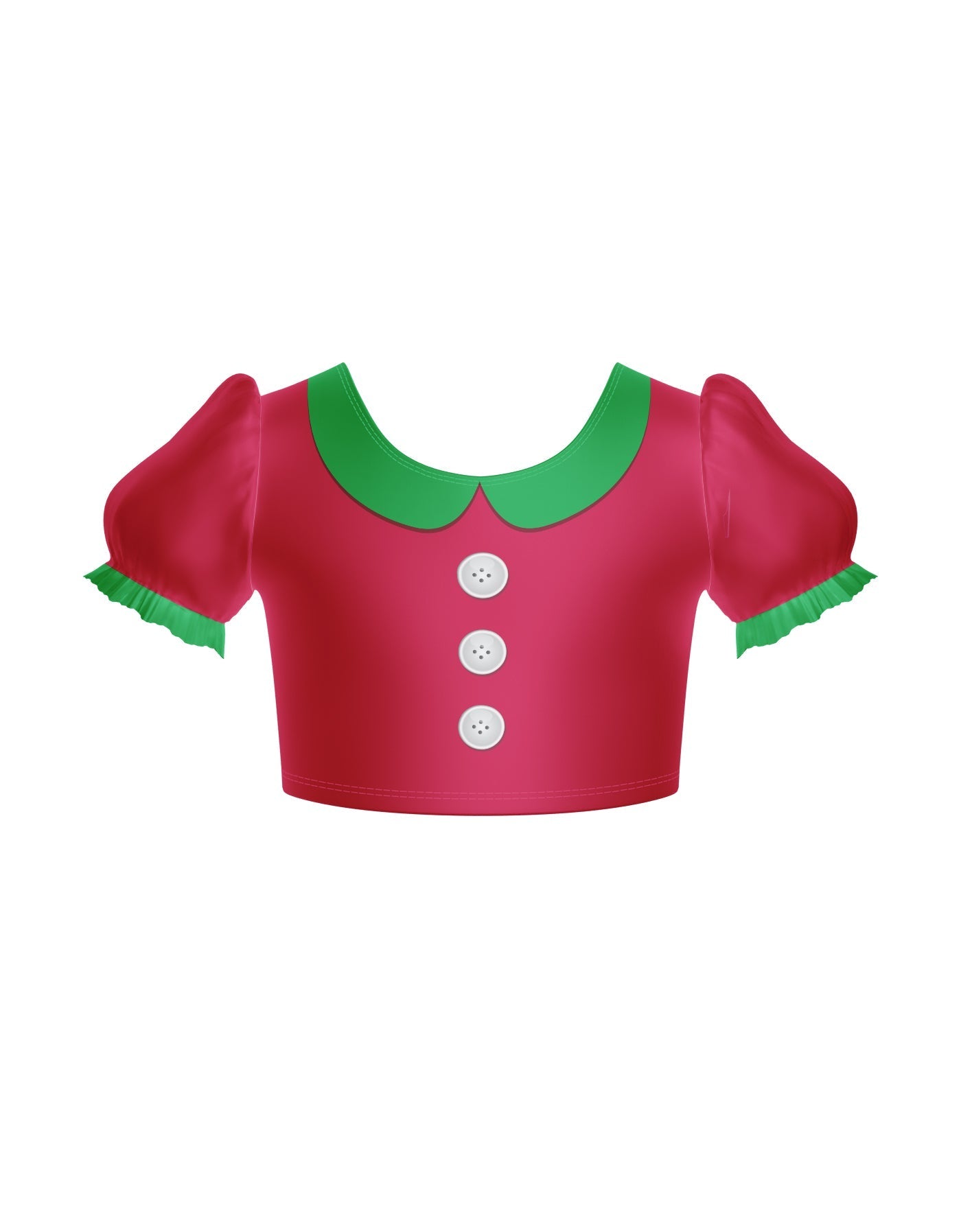 City Elf Puff Sleeve Crop Top
