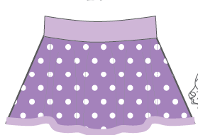 Nursery Top Skirt Tall Band