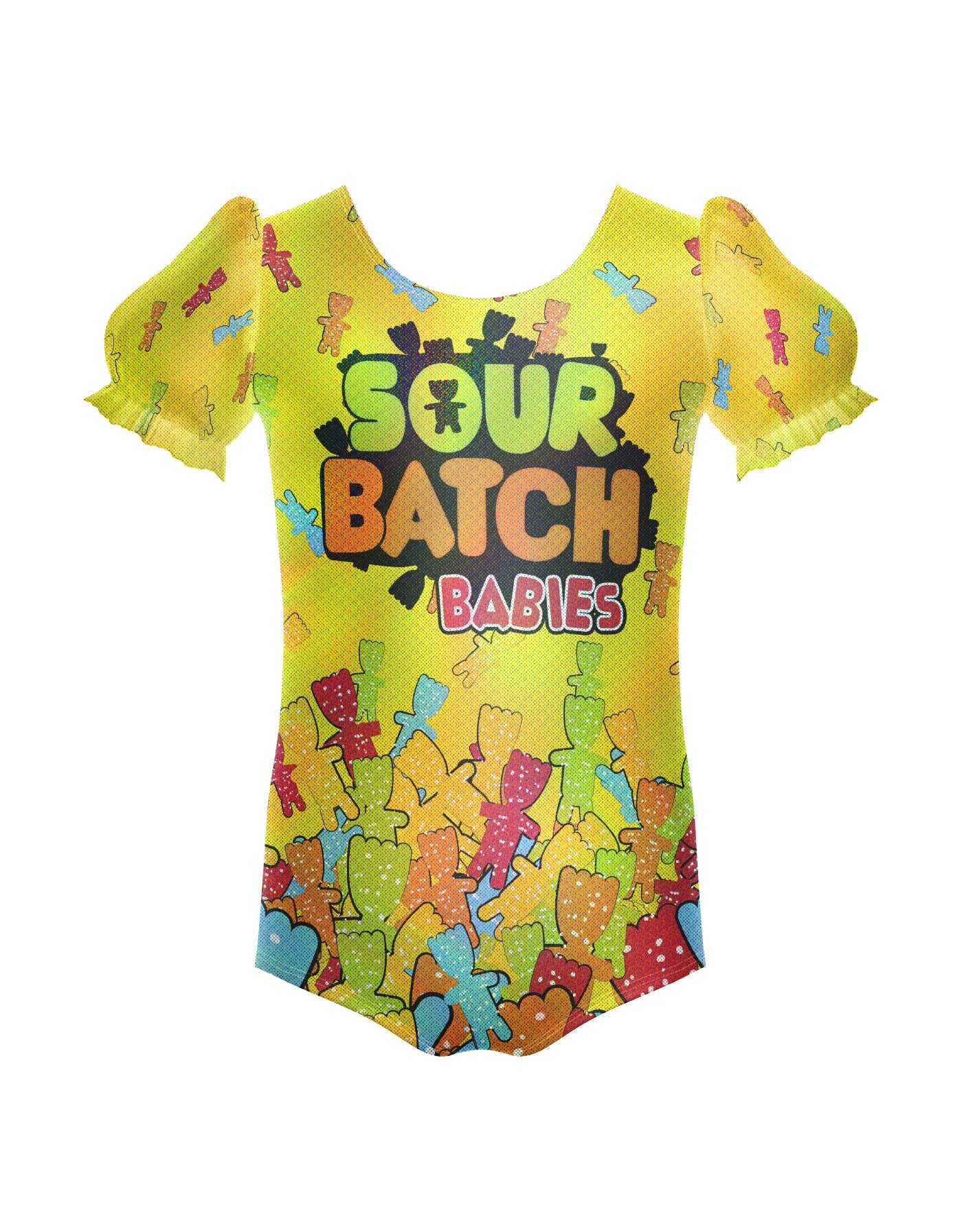 Soul Patch Puff Sleeve Leotard Hologram
