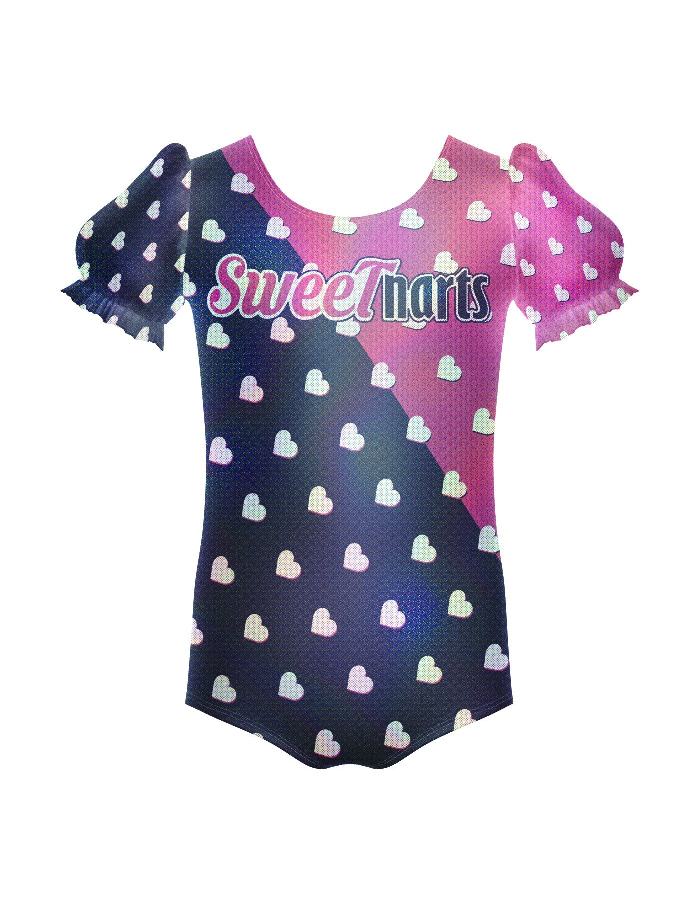 Sweethart Puff Sleeve Leotard Hologram