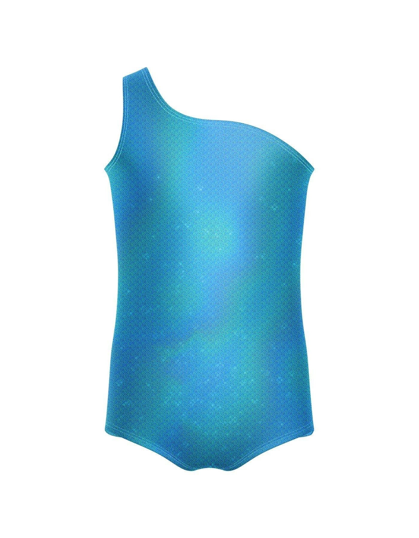 Solid Hologram One Shoulder Leotard
