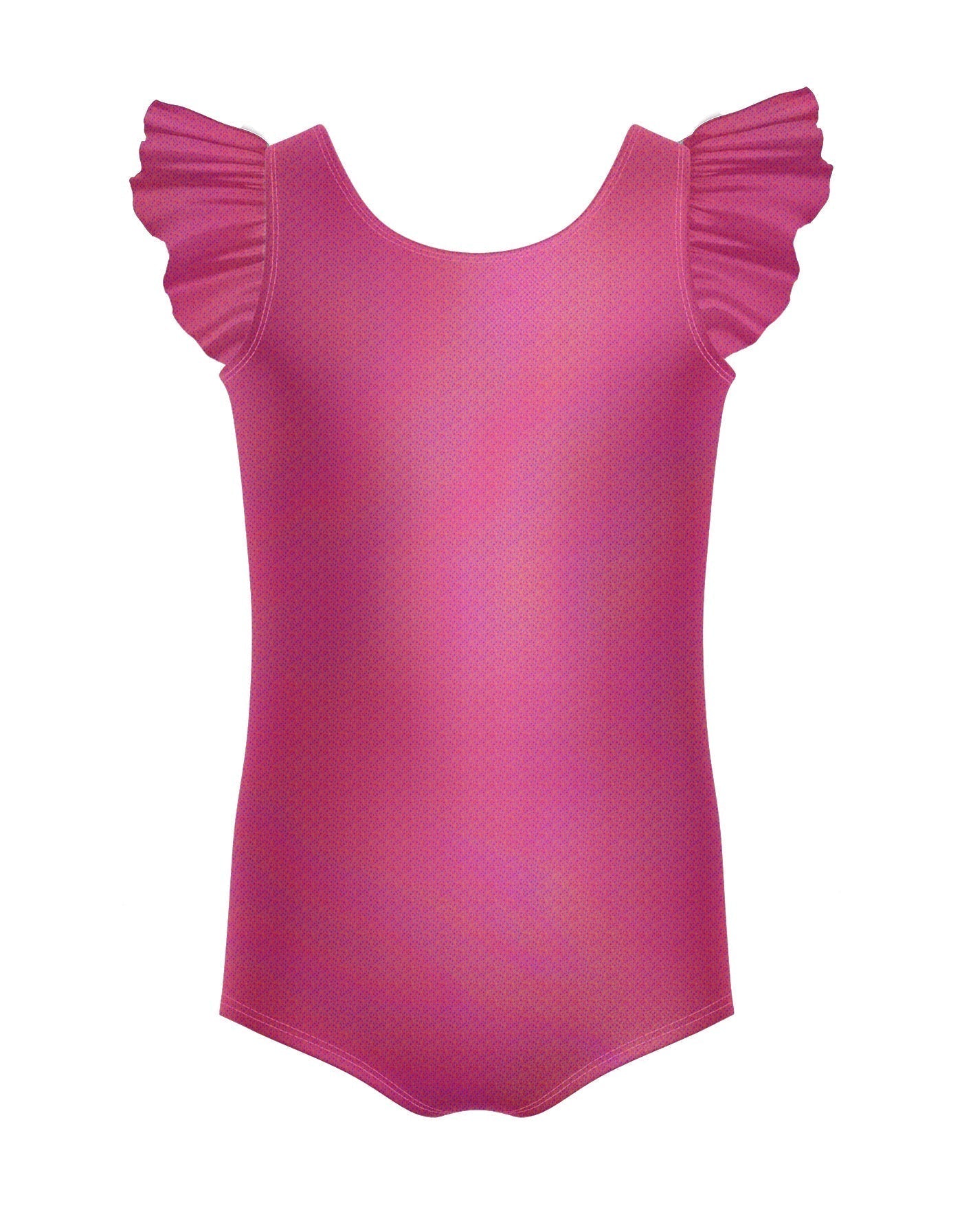 Solid Hologram Tank with Gather Sleeve Leotard