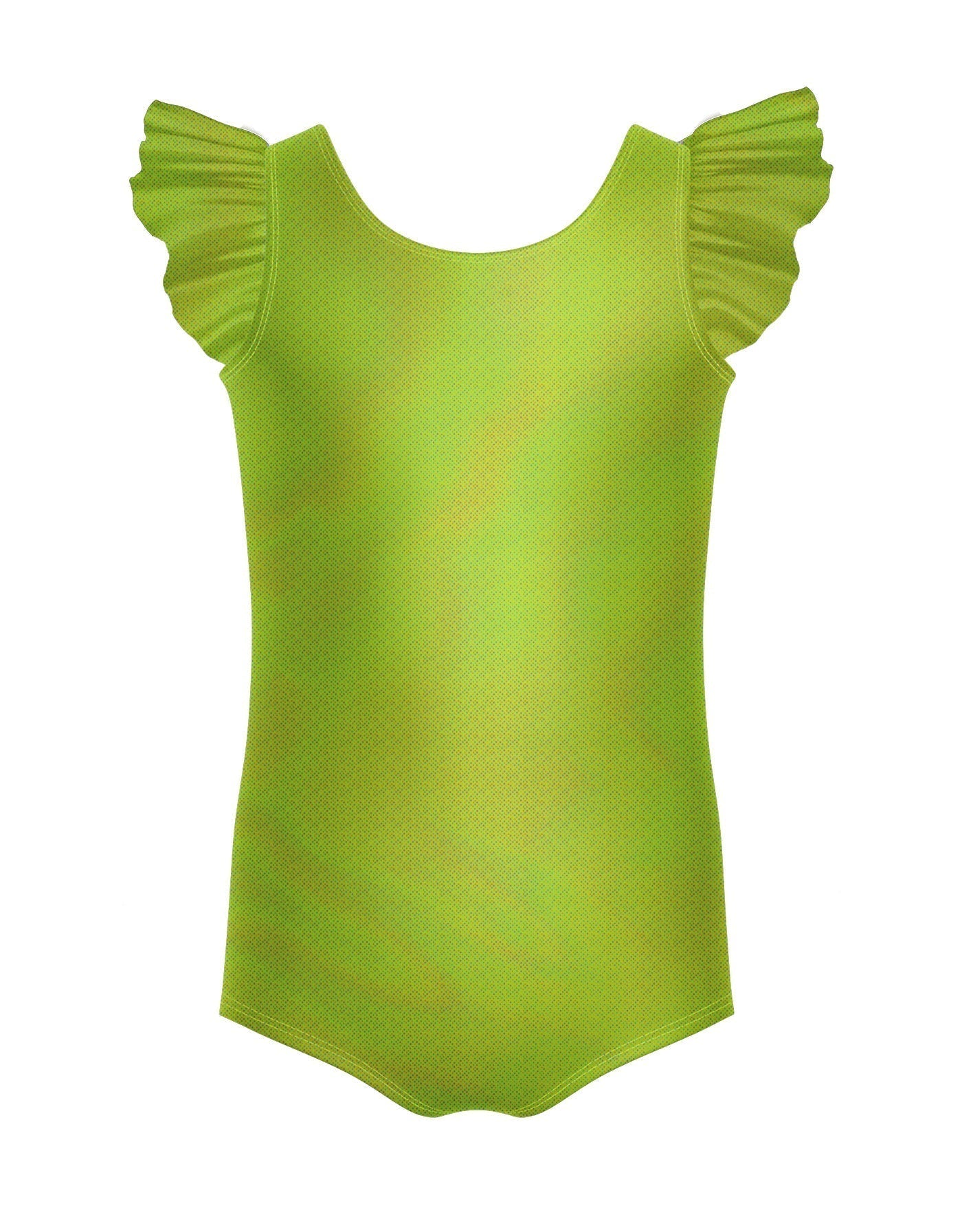 Solid Hologram Tank with Gather Sleeve Leotard
