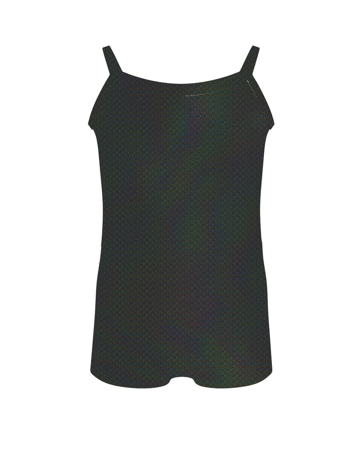 Solid Hologram Cami Biketard