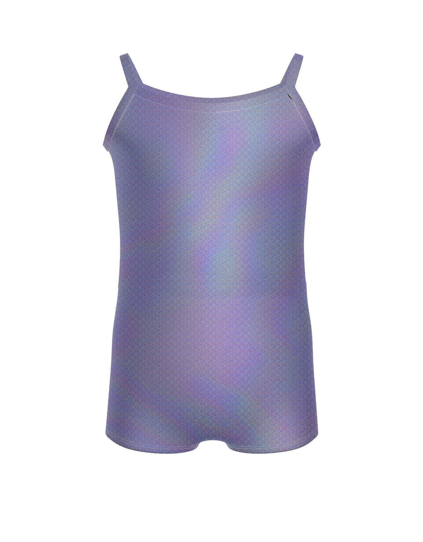 Solid Hologram Cami Biketard