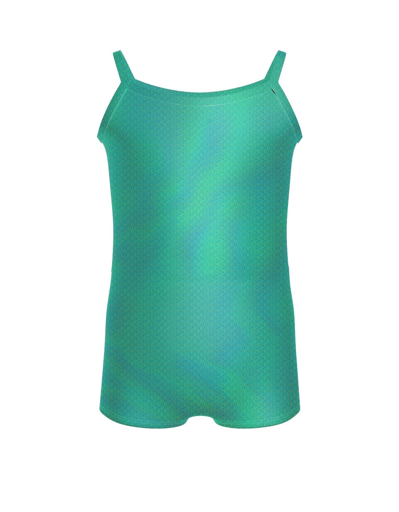 Solid Hologram Cami Biketard