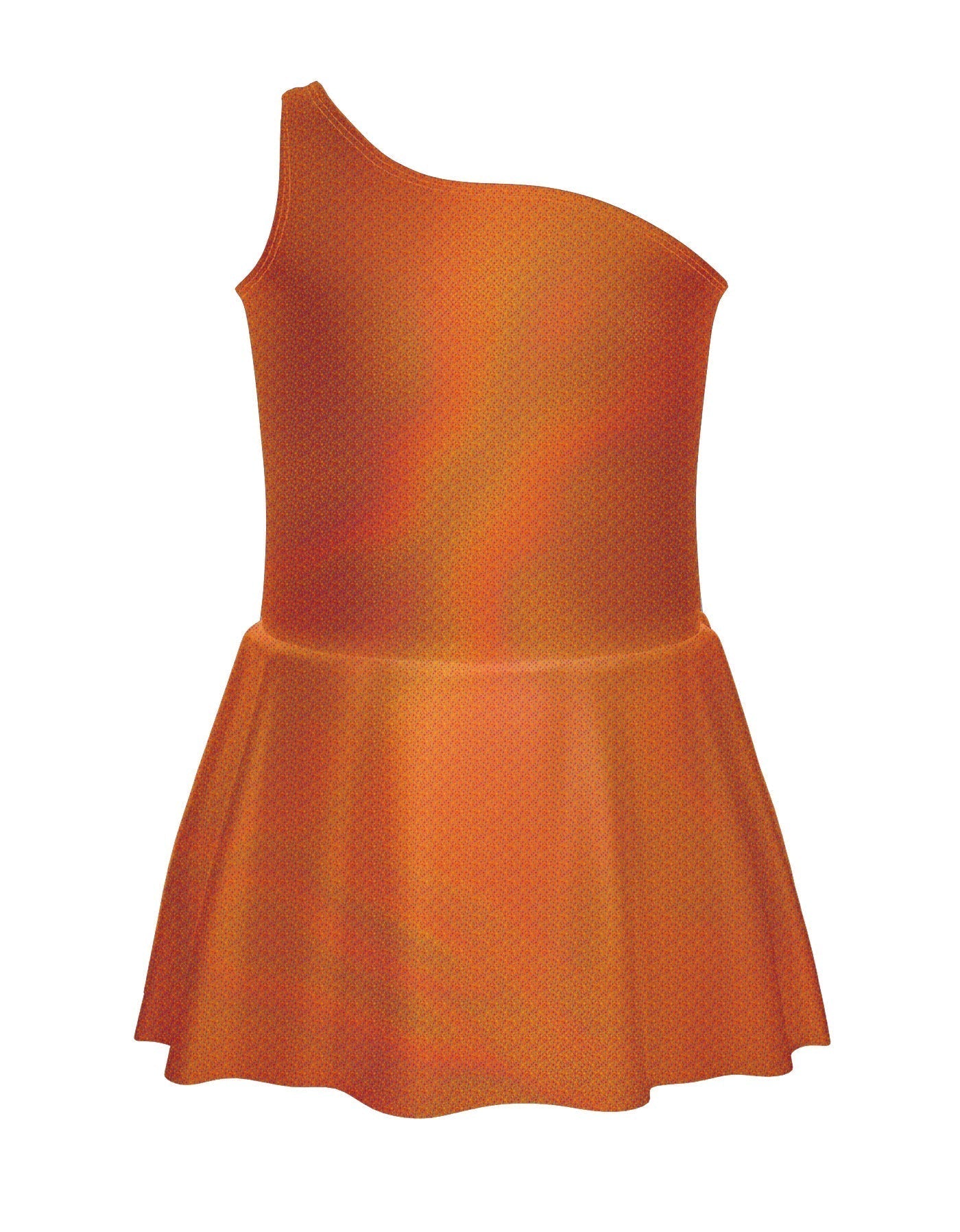 Solid Hologram One Shoulder Dress