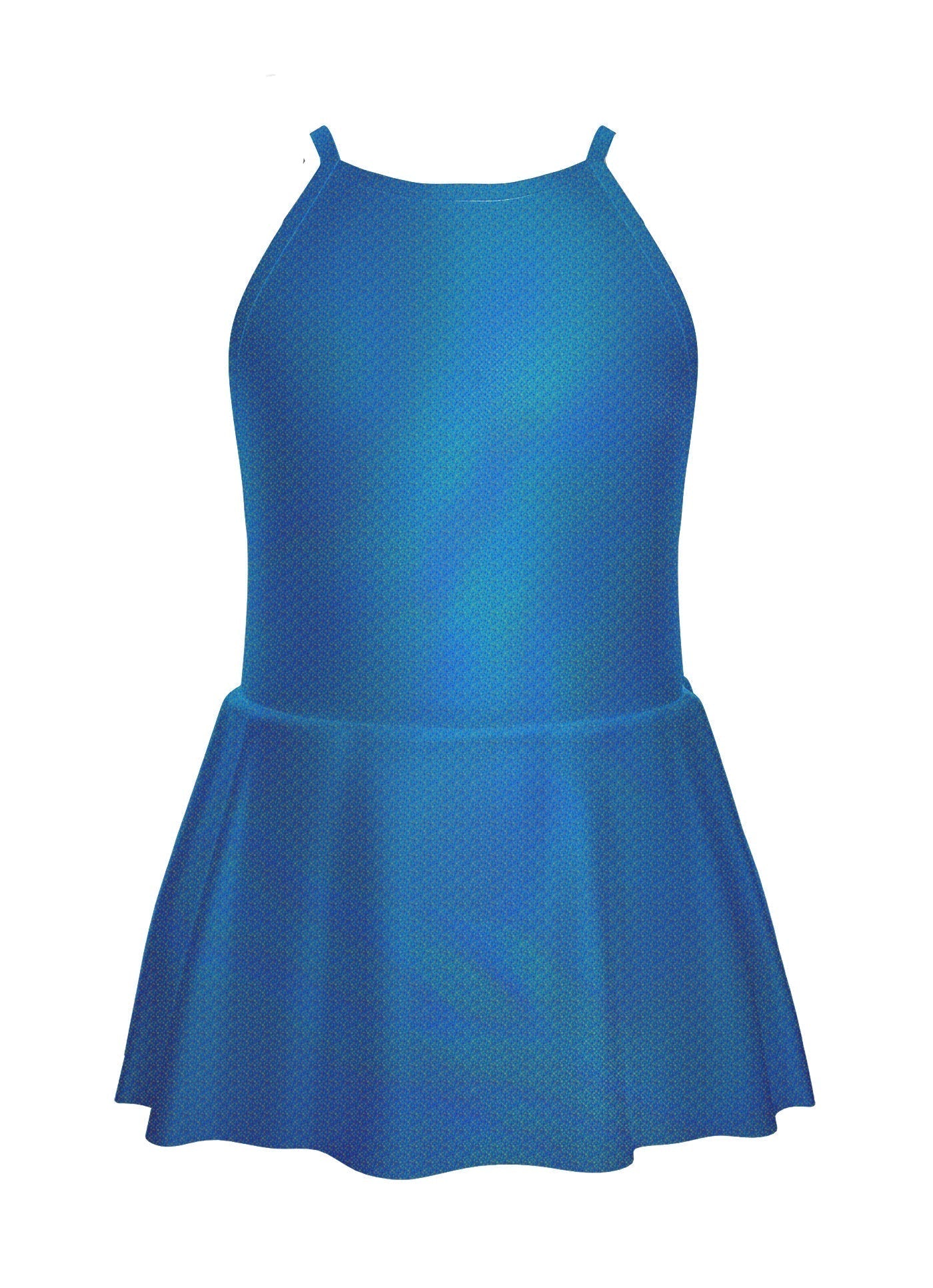 Solid Hologram Halter Binding Dress