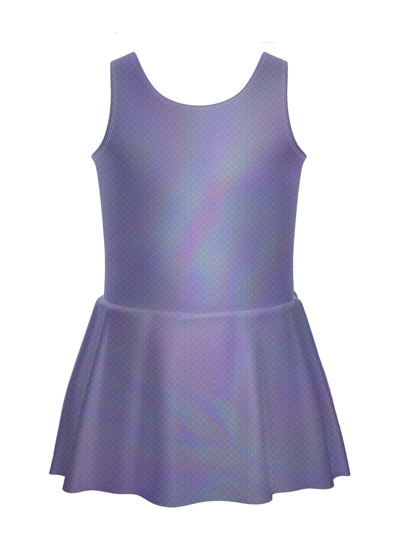 Solid Hologram Tank Dress