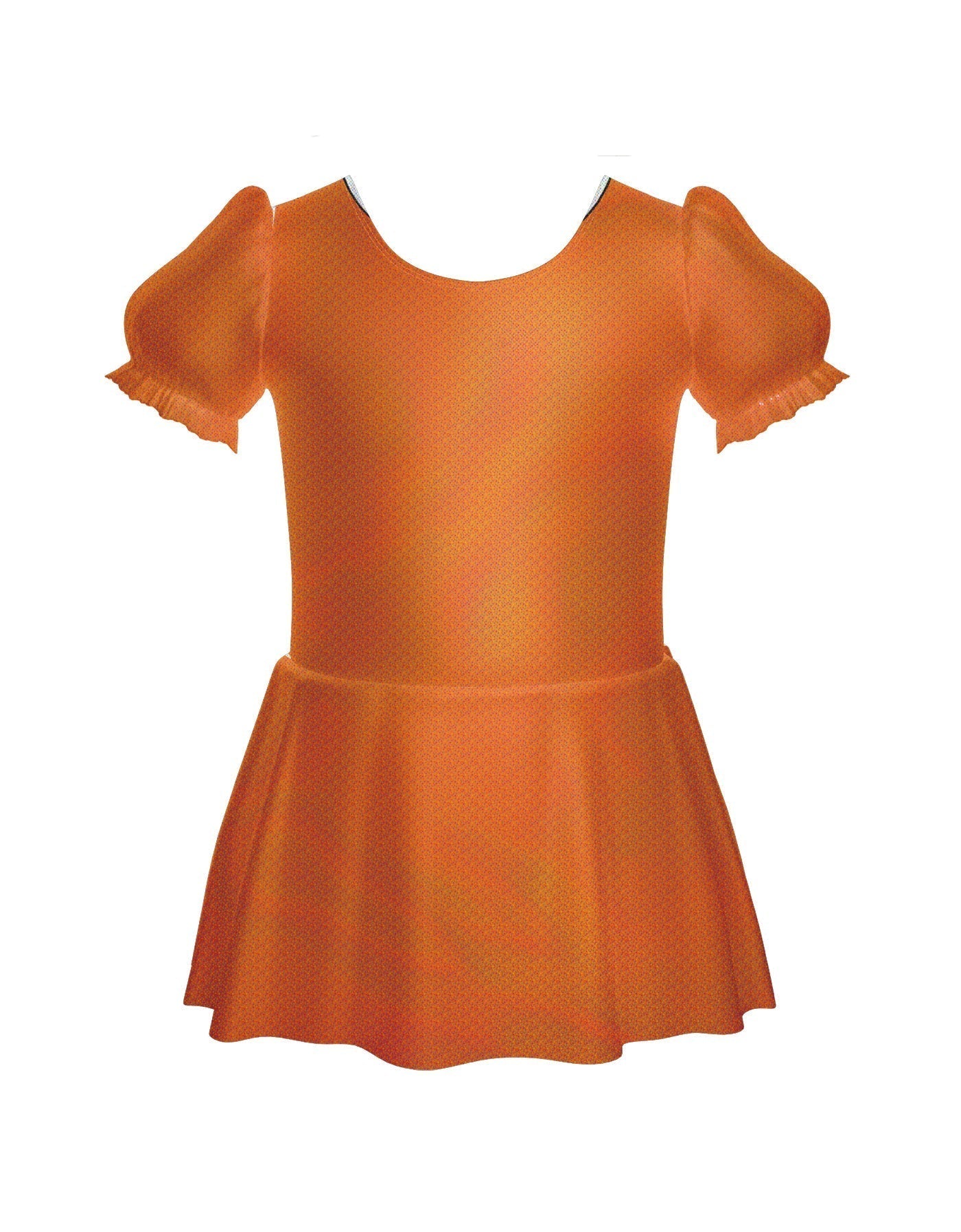 Solid Hologram Puff Sleeve Dress