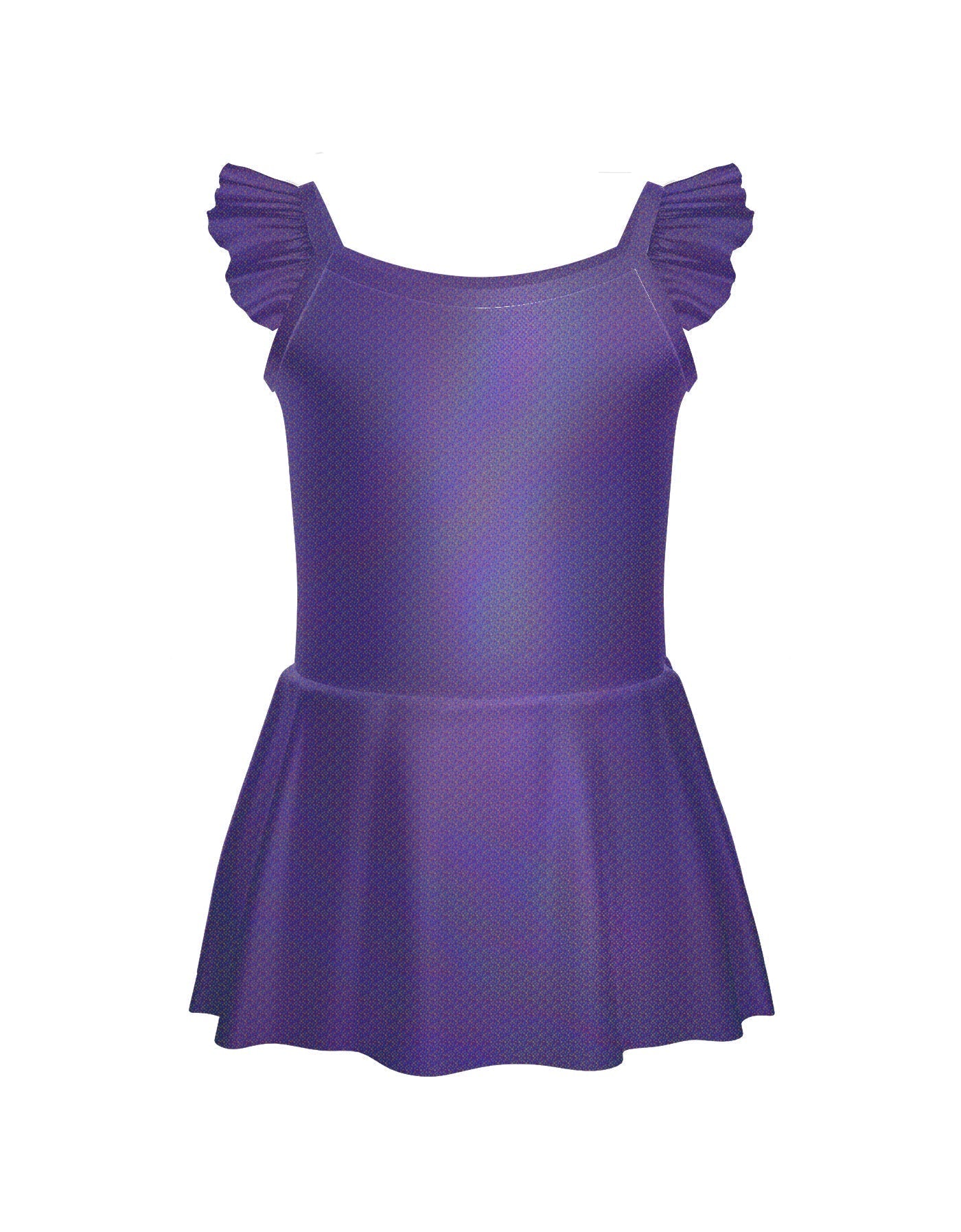 Solid Hologram Cami Dress with Flutter Sleeves