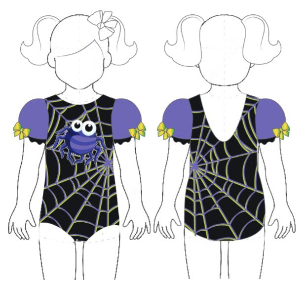 Itsy Bitsy Spider Puff Sleeve Leotard