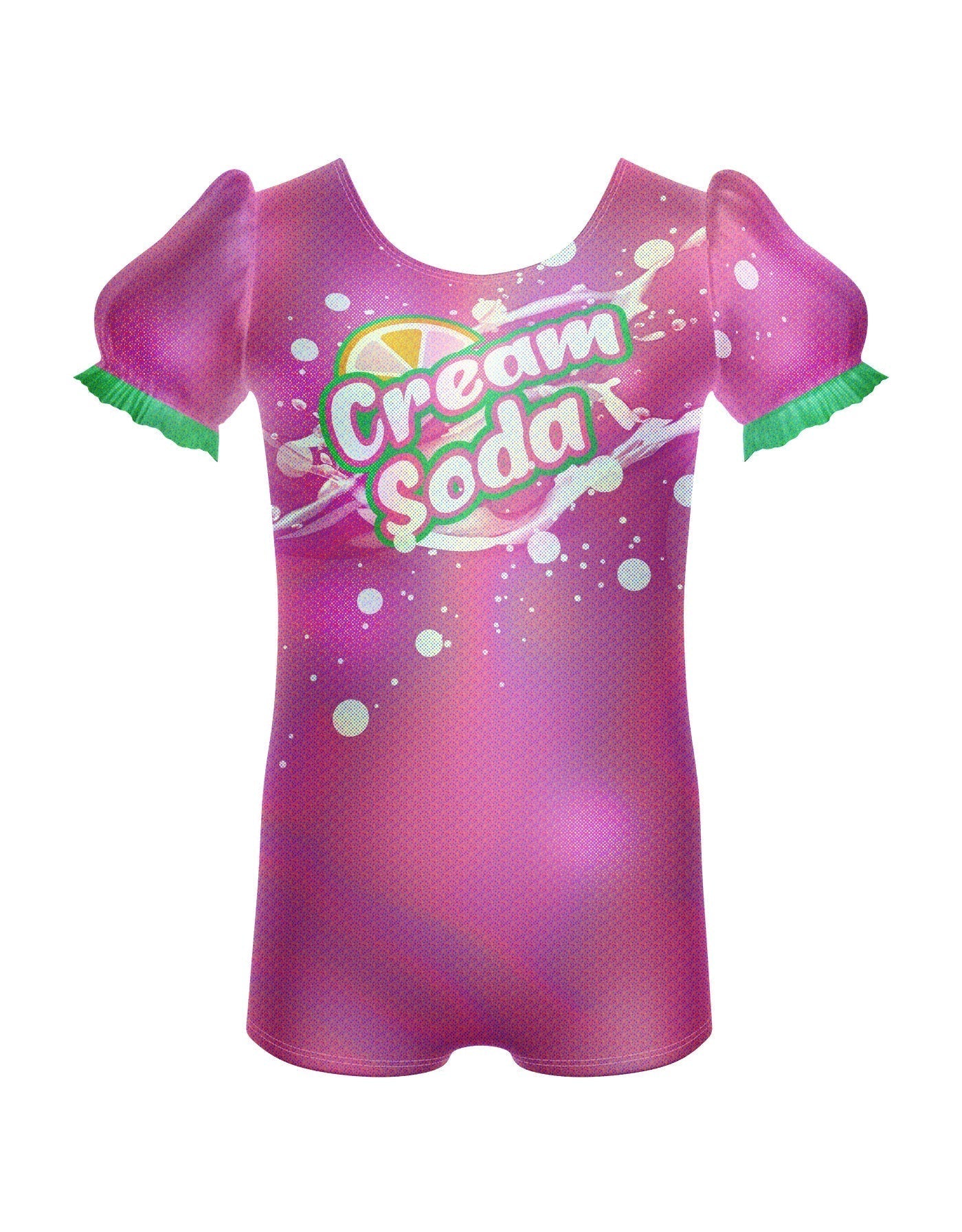 Cream Soda Puff Sleeve Biketard