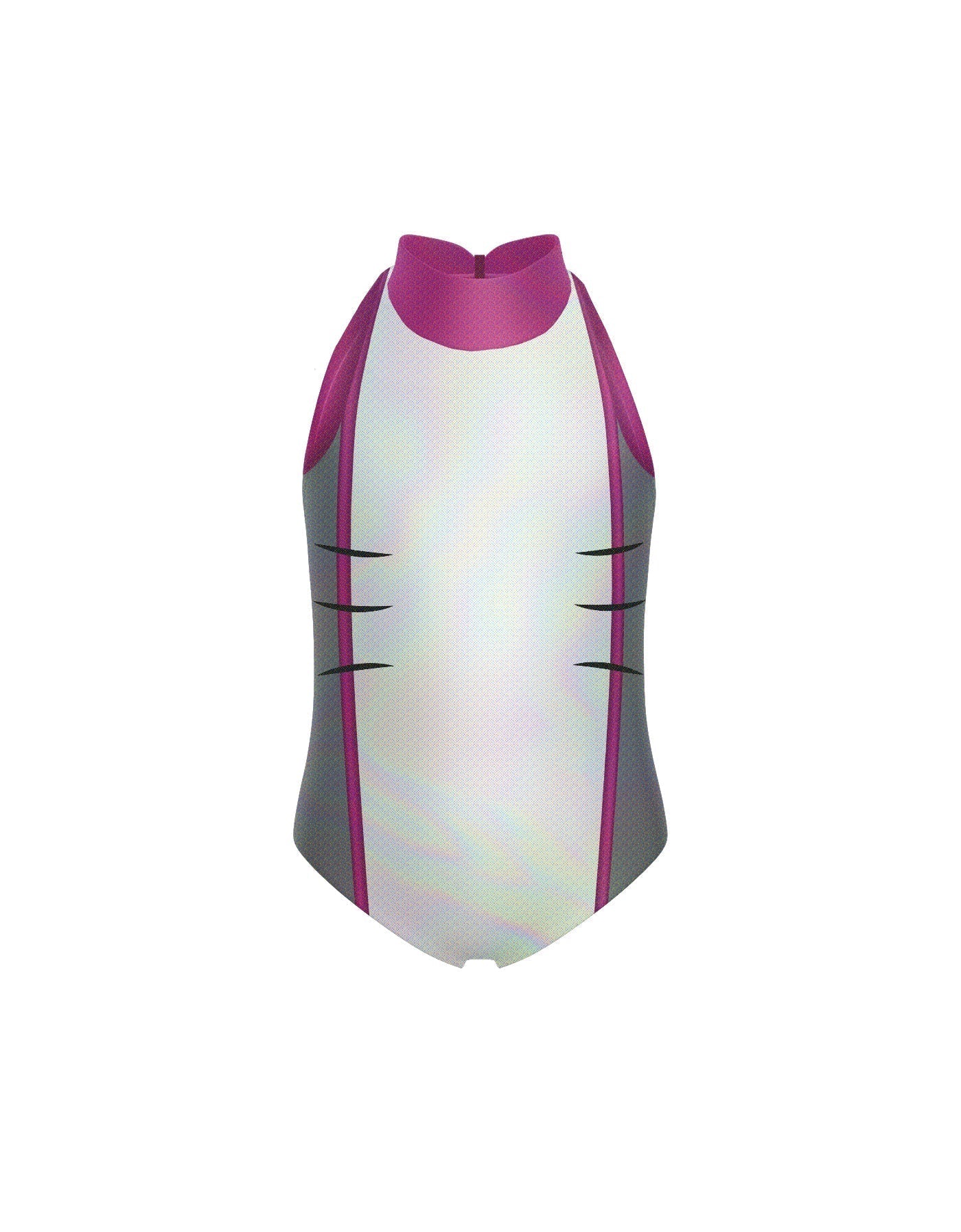 Shark Tales Halter Leotard with Fin