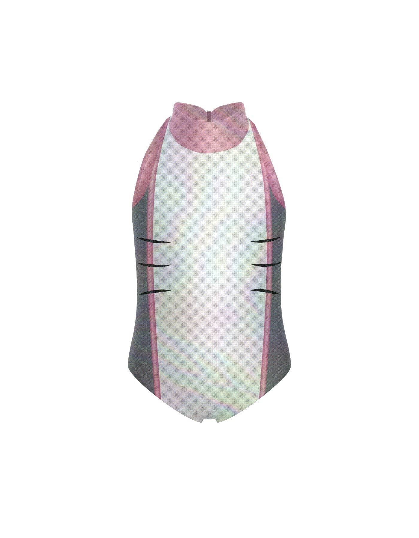 Shark Tales Halter Leotard with Fin