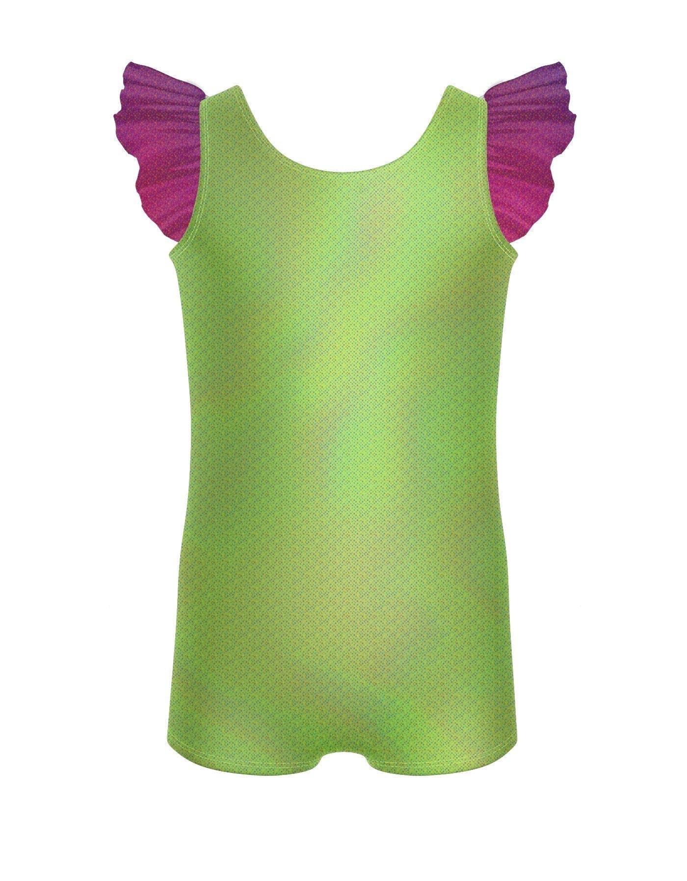 Rainbow Connection Tank Biketard with Gather Sleeves