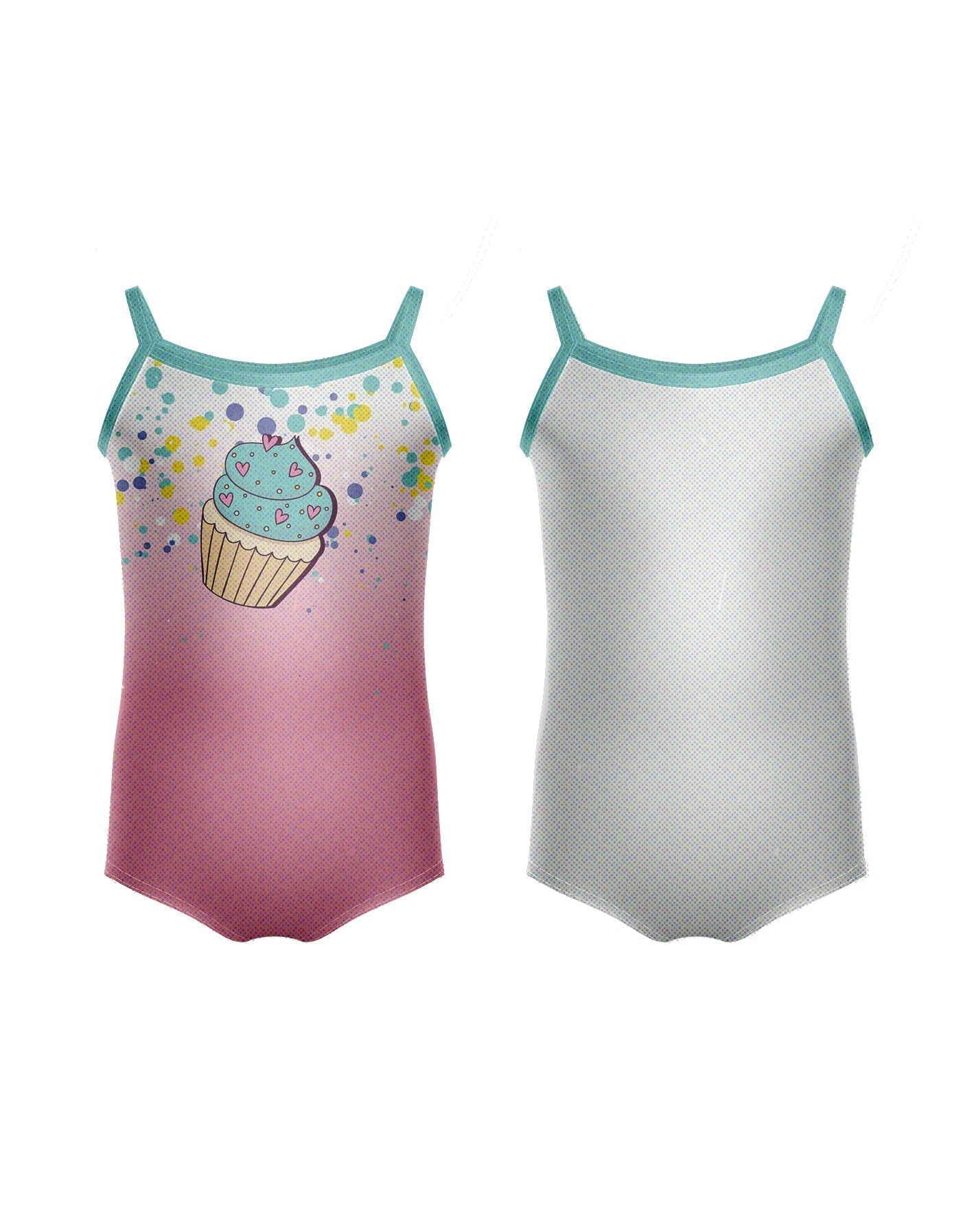 Reversible Cupcakes Cami Leotard