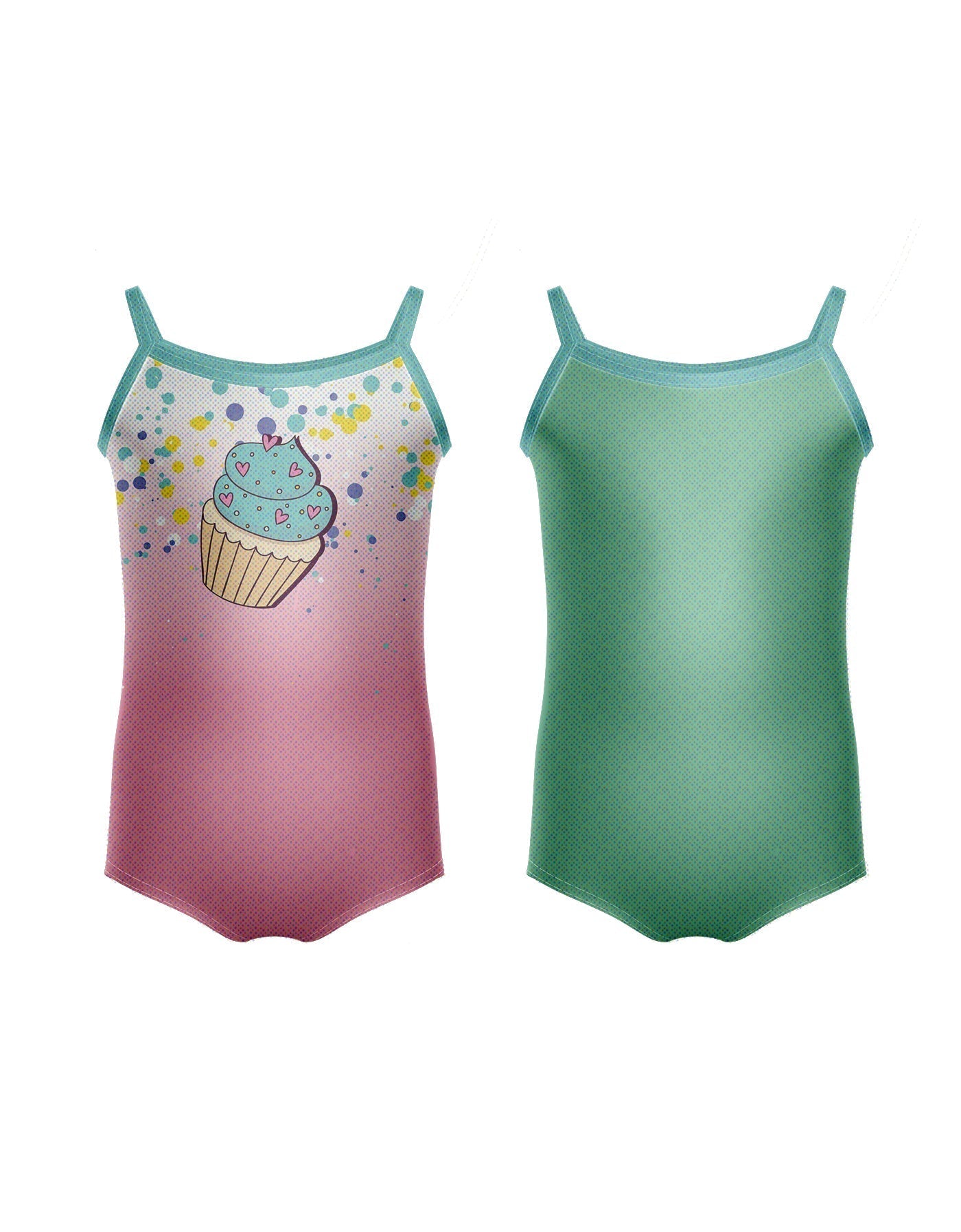 Reversible Cupcakes Cami Leotard