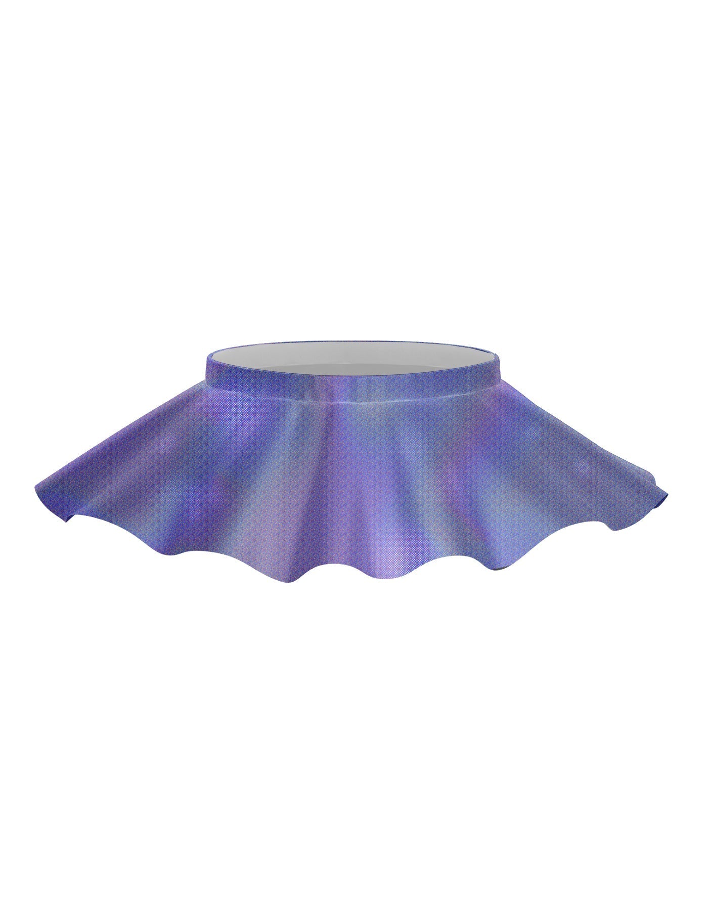 Solid Hologram Top Skirt