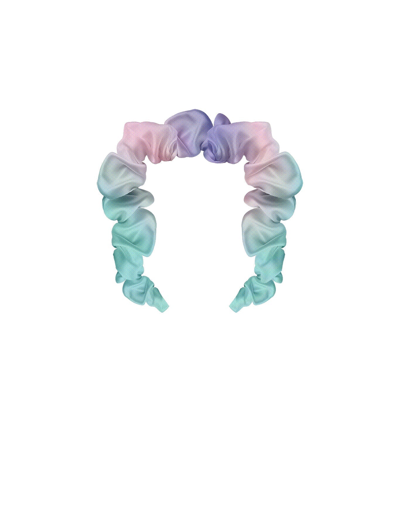 Ombre Pastels Neck Ruffle