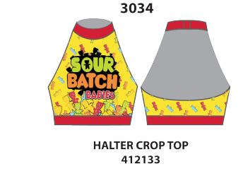 Custom Soul Patch Halter Crop Top