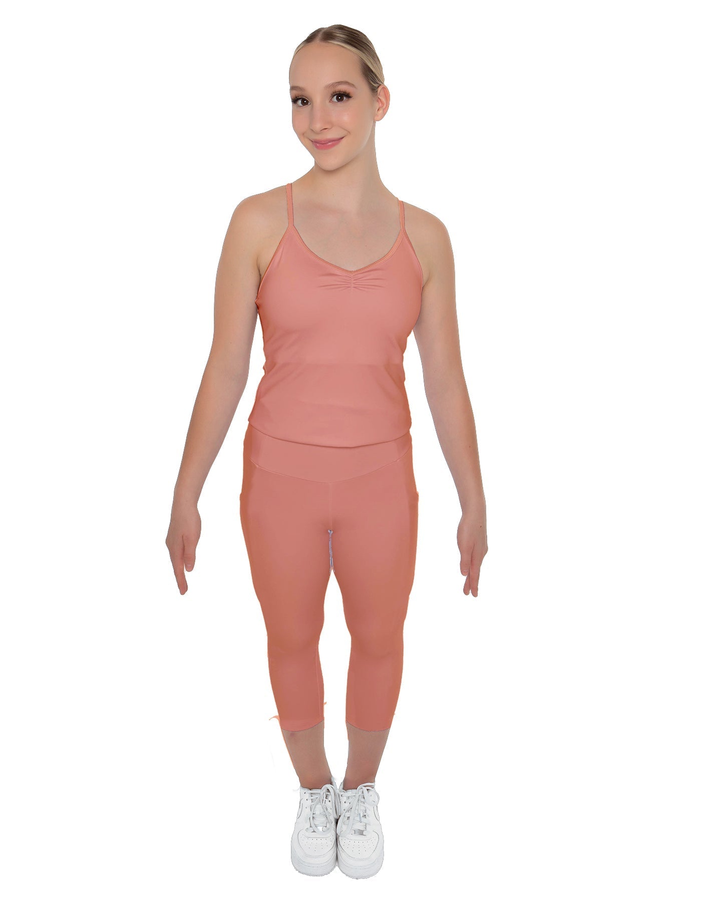 Solid Lycra Capri Leggings