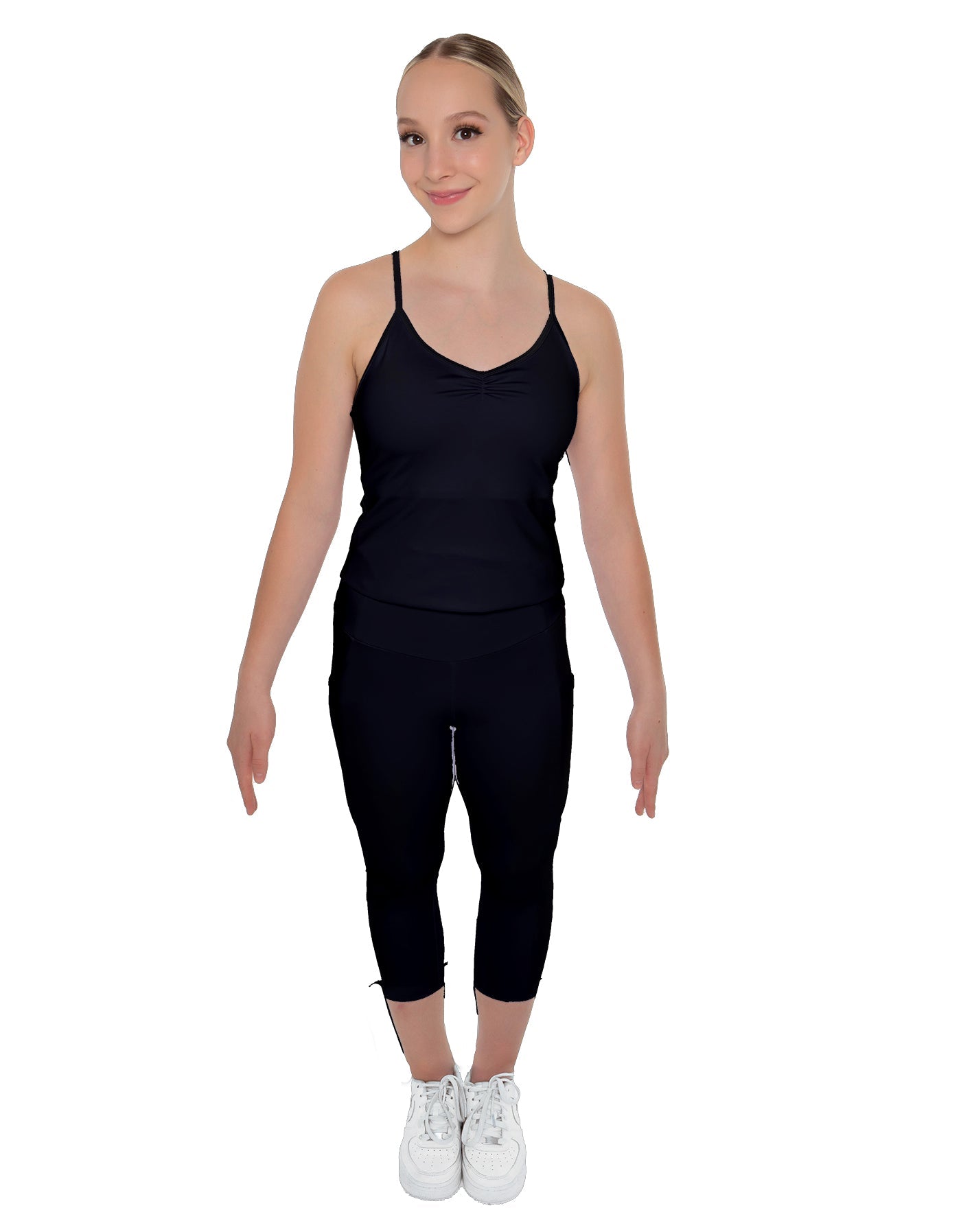 Solid Lycra Capri Leggings