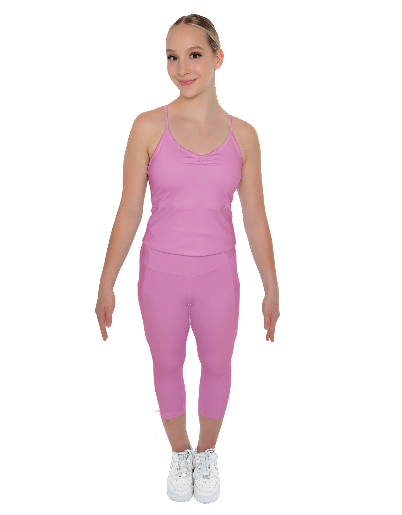Solid Lycra Capri Leggings