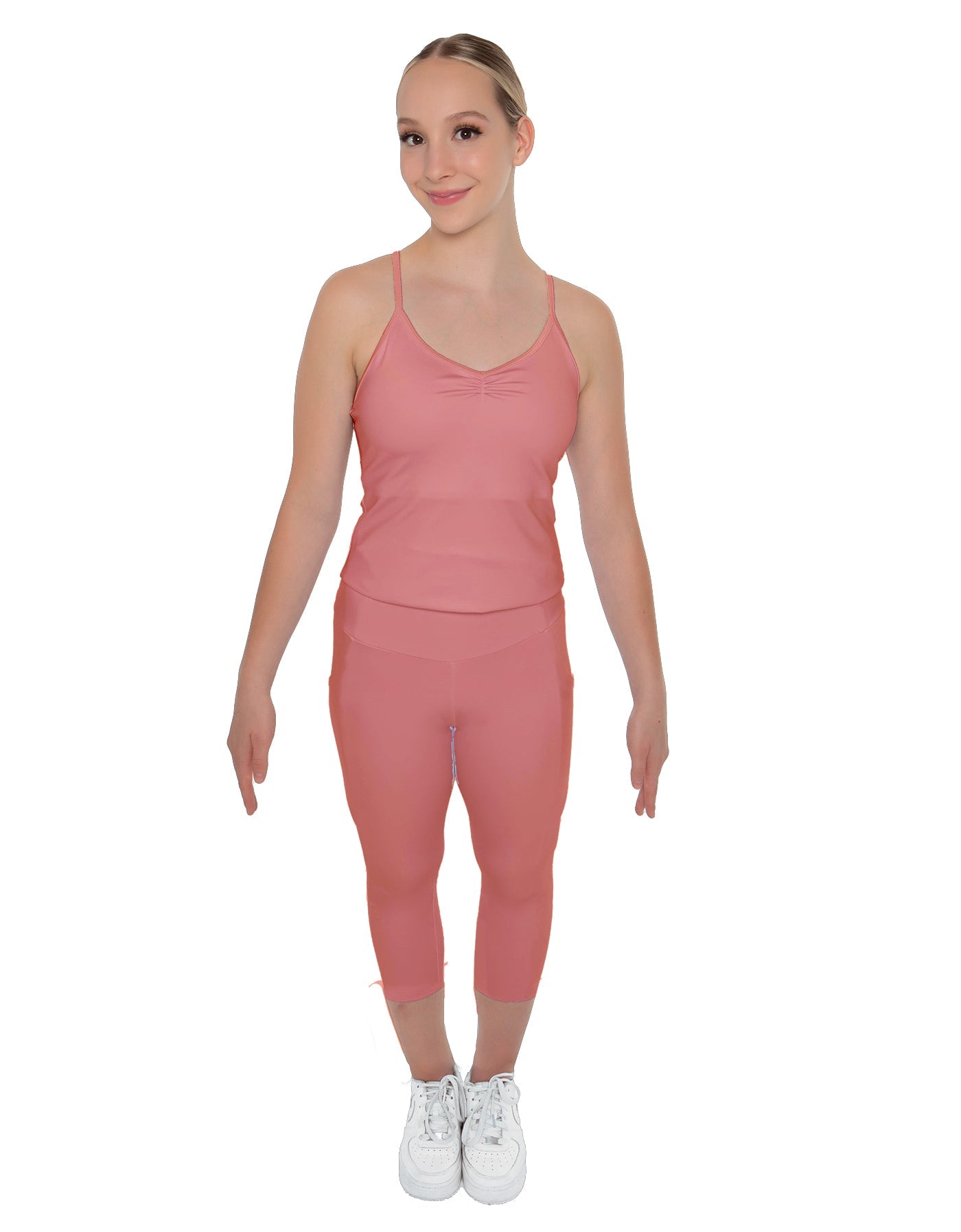 Solid Lycra Capri Leggings