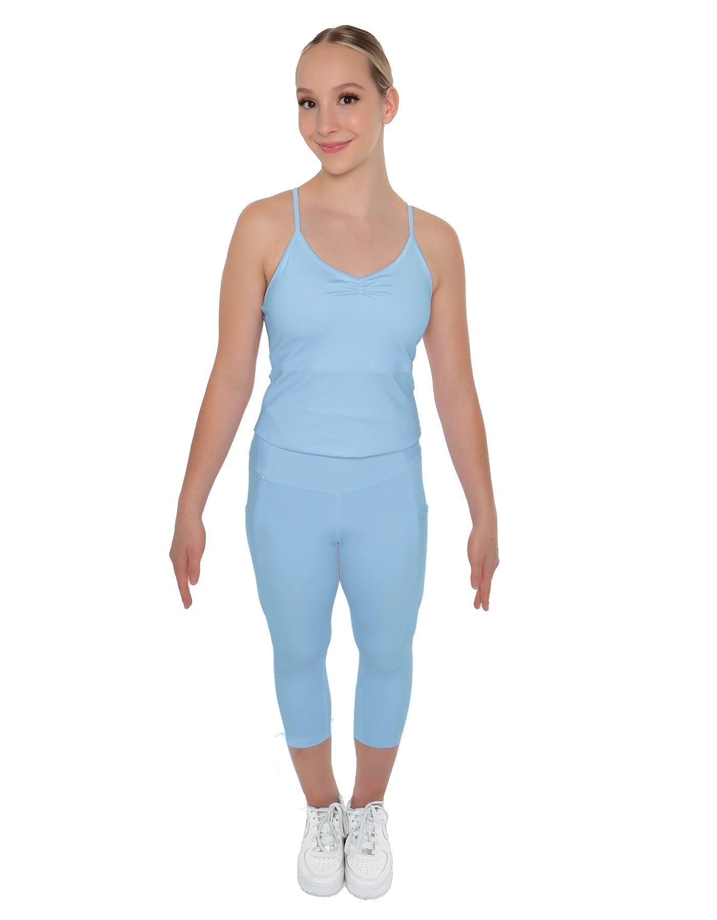 Solid Lycra Capri Leggings