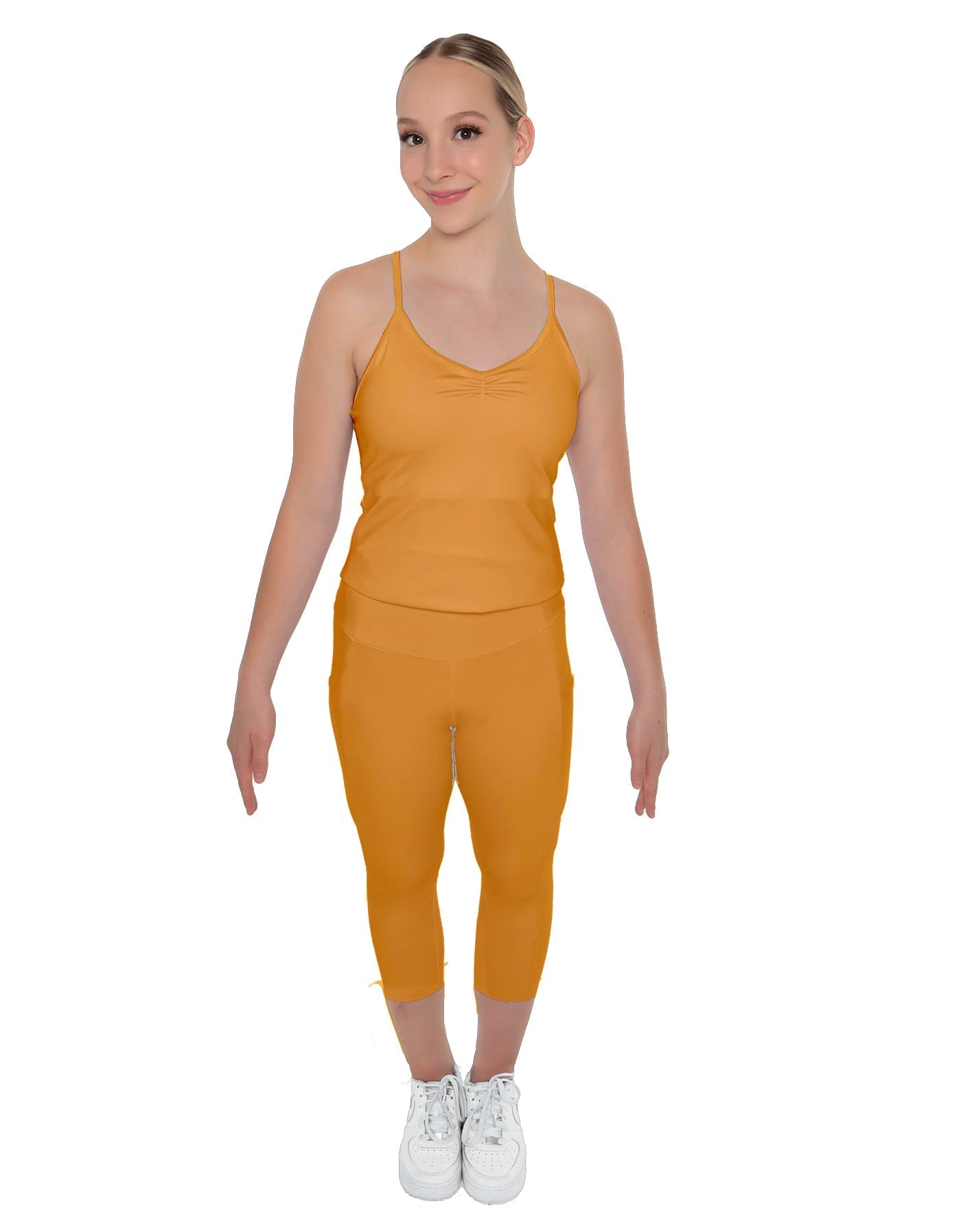 Solid Lycra Capri Leggings