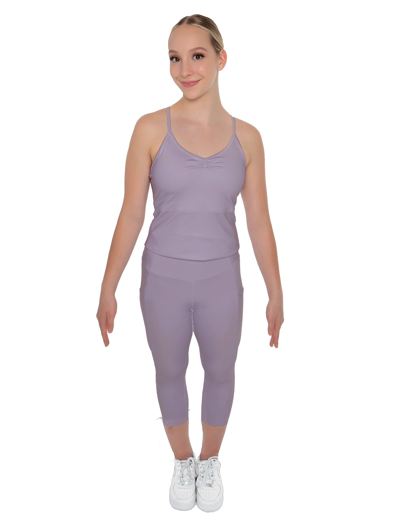 Solid Lycra Capri Leggings