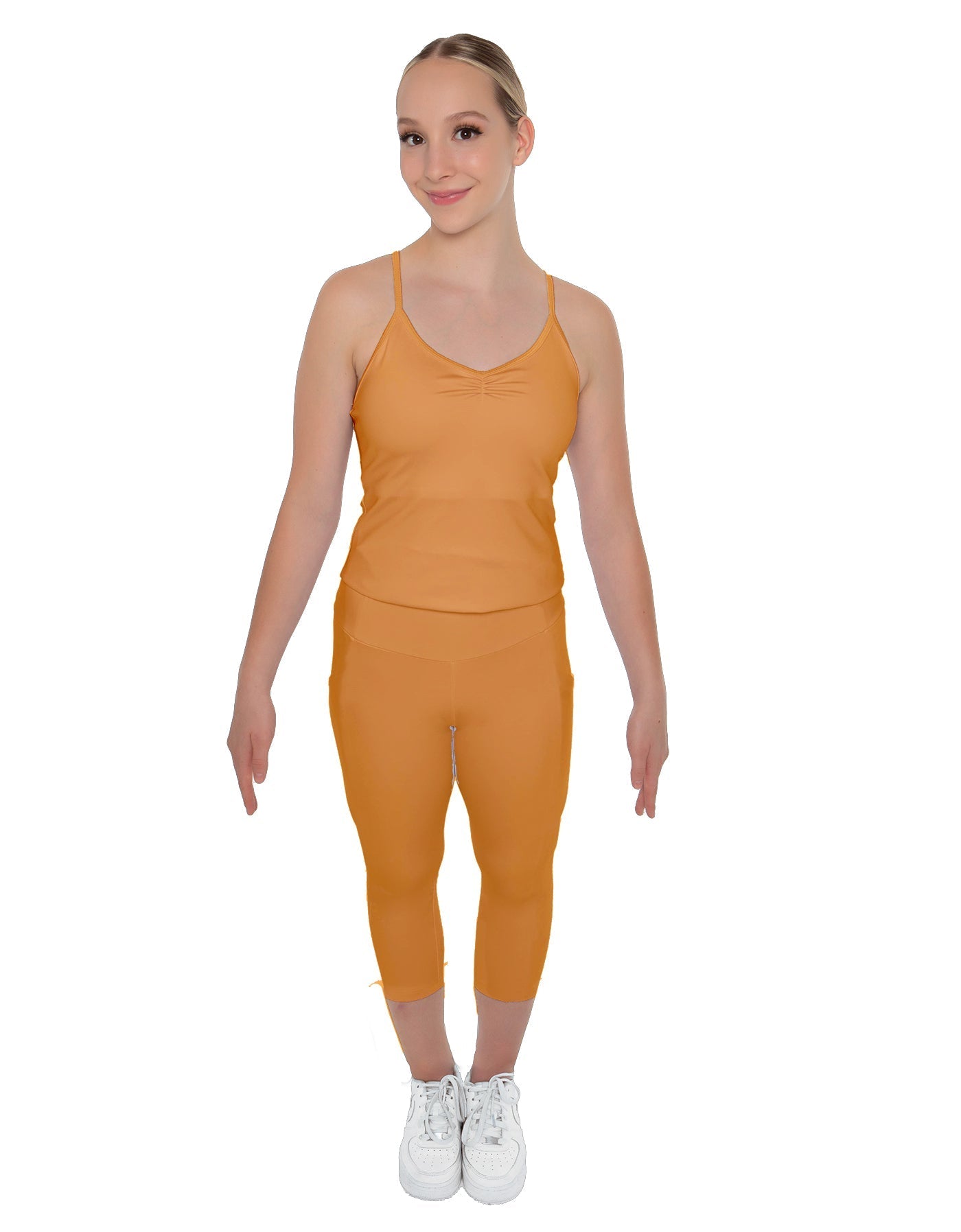 Solid Lycra Capri Leggings
