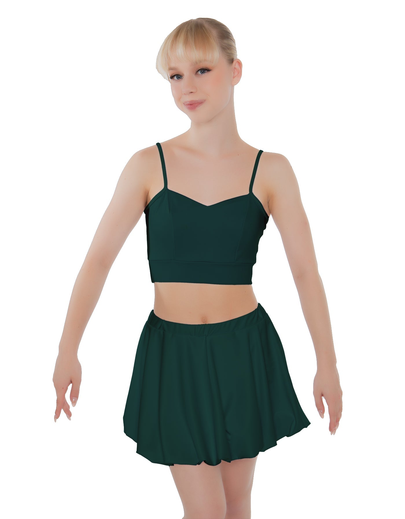 Solid Lycra Bubble Skort