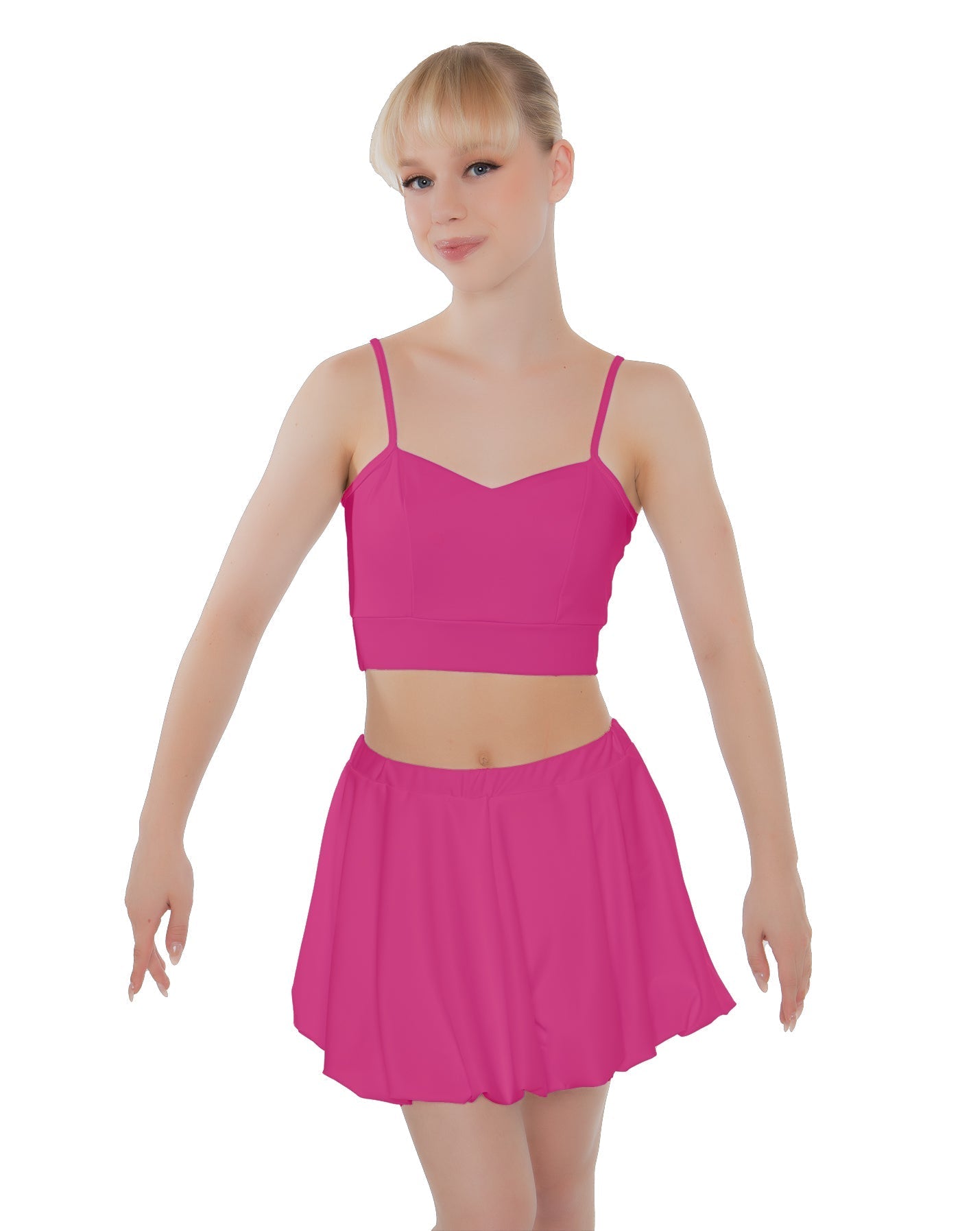 Solid Lycra Bubble Skort